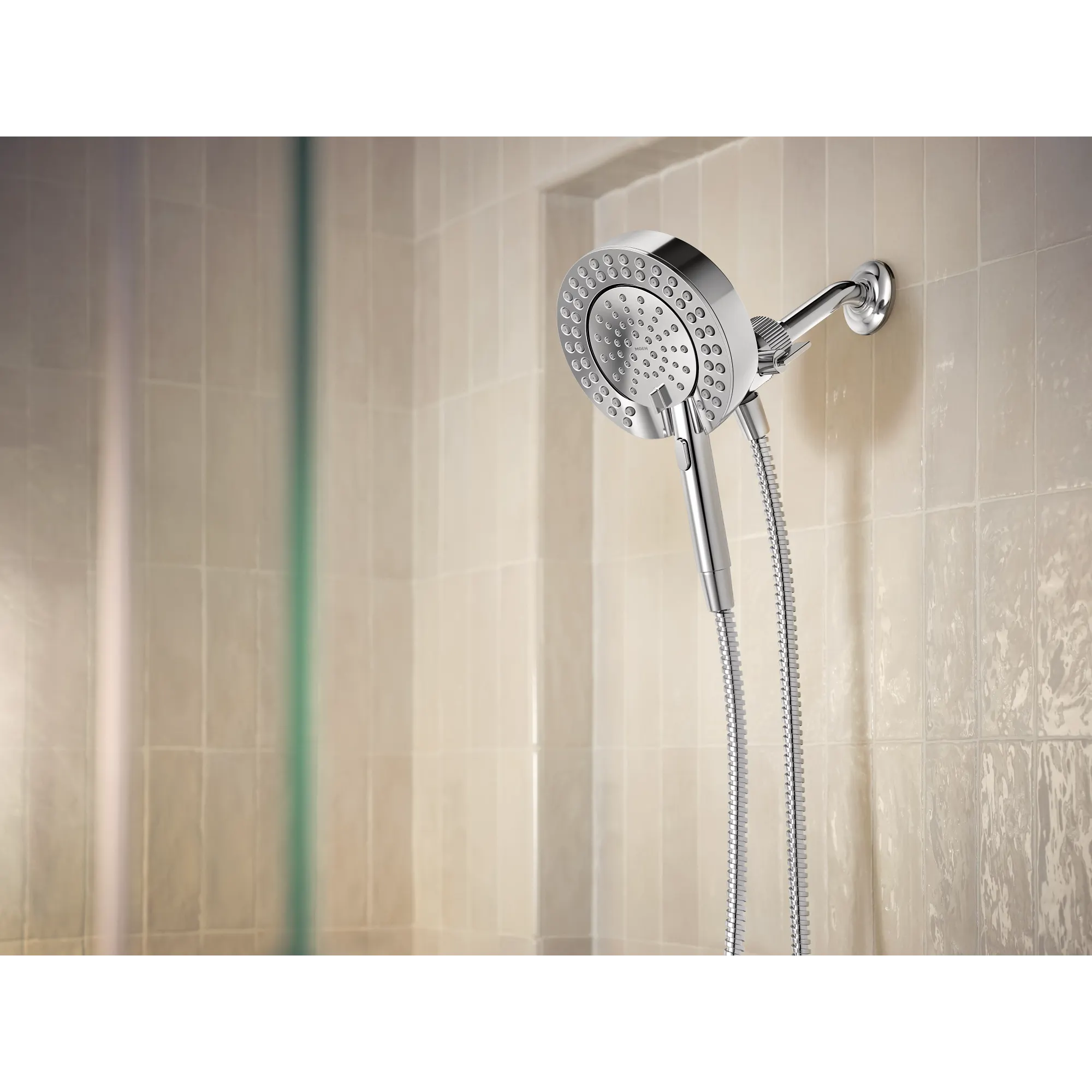 Magnetix Six-Function 6-1/2 Diameter Spray Head Standard with Handshower - Image 7
