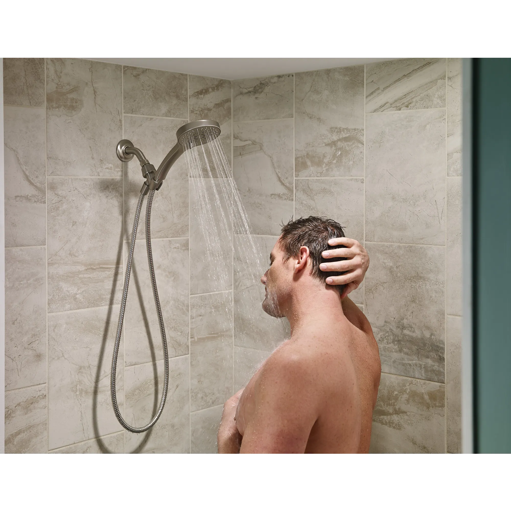 Renewal Five-Function 4 1/2 Diameter Standard Spray Head With Handheld Shower - Image 2