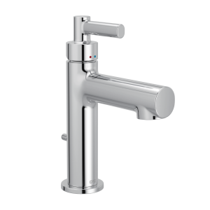 Aluma Chrome one-handle low arc bathroom faucet