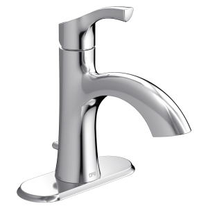 Ash Chrome one-handle low arc bathroom faucet