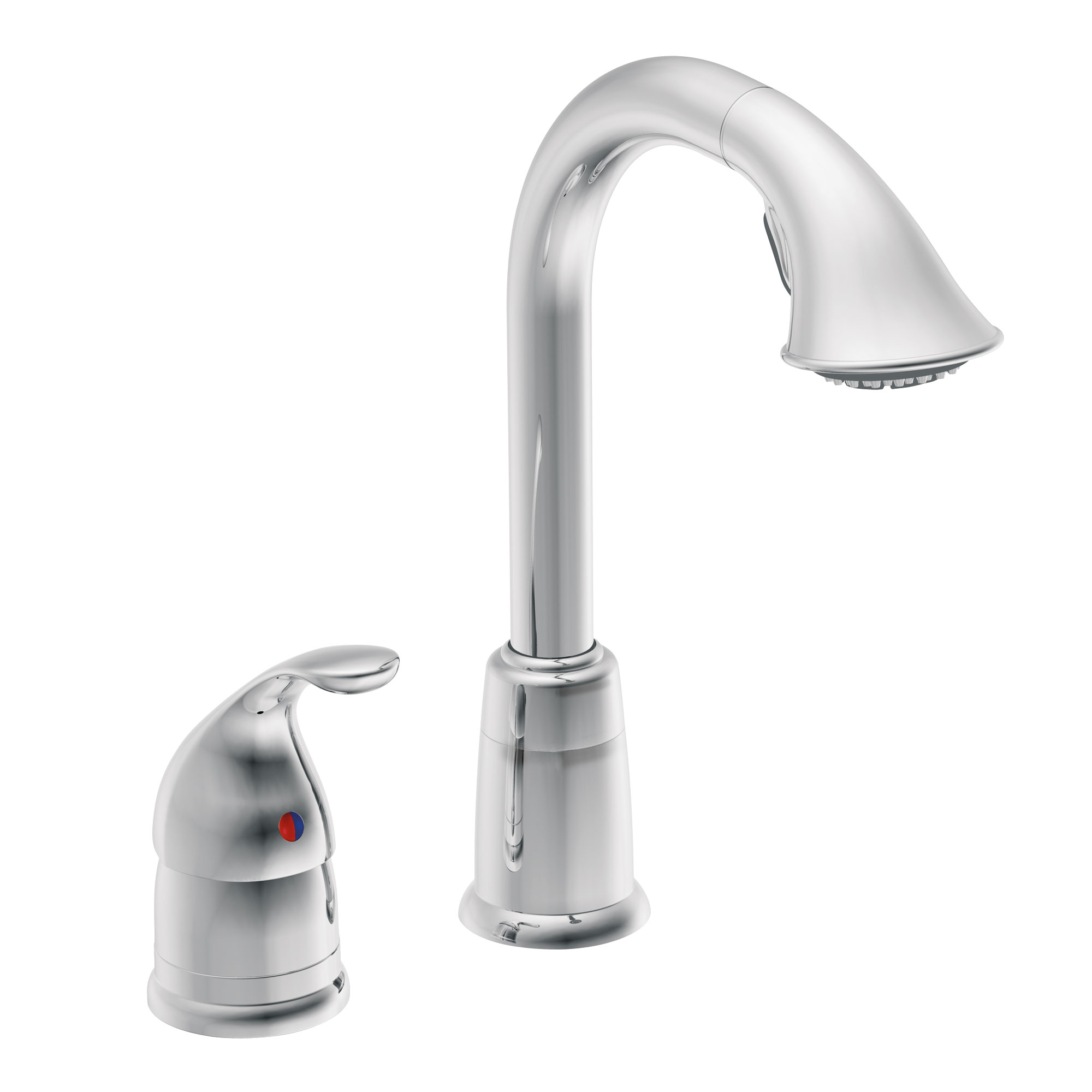 Camerist One-Handle High Arc Pulldown Single Mount Bar Faucet