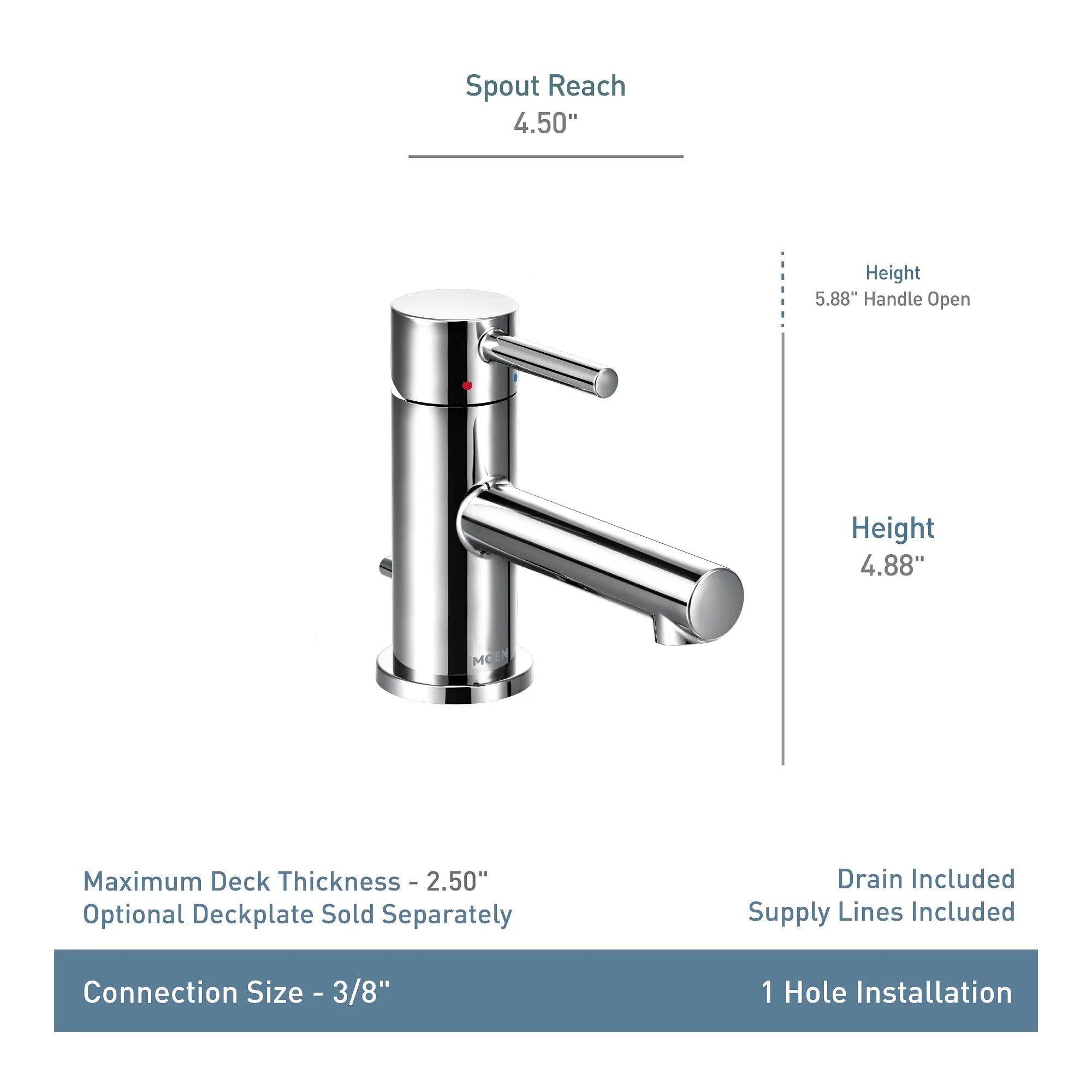 Align One-Handle Low Arc Low Profile Bathroom Faucet - Image 12