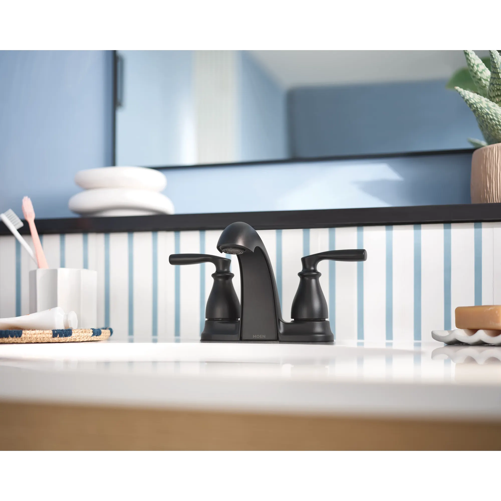 Voss Two-Handle High Arc Bathroom Faucet - Image 8