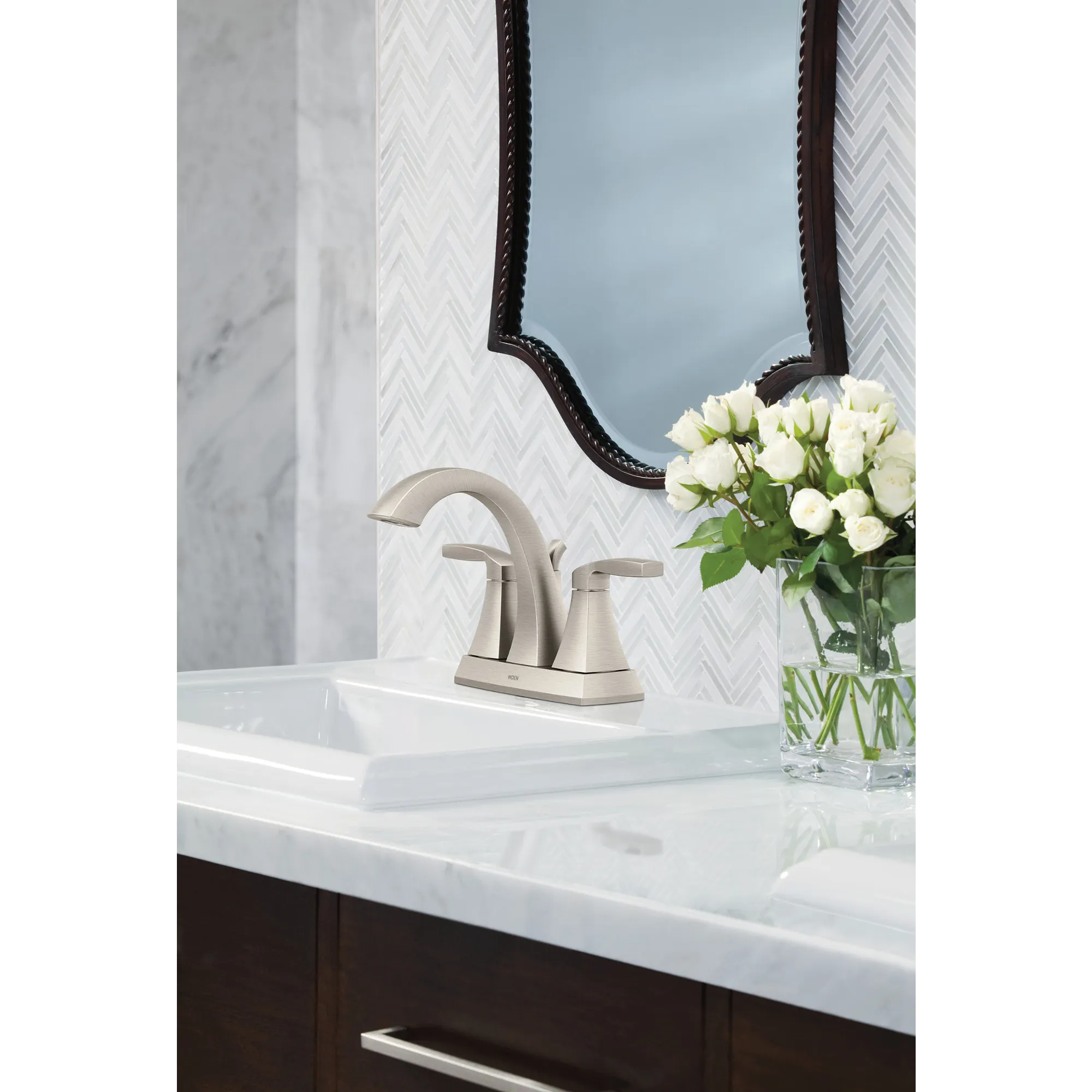 Voss Two-Handle High Arc Bathroom Faucet - Image 18