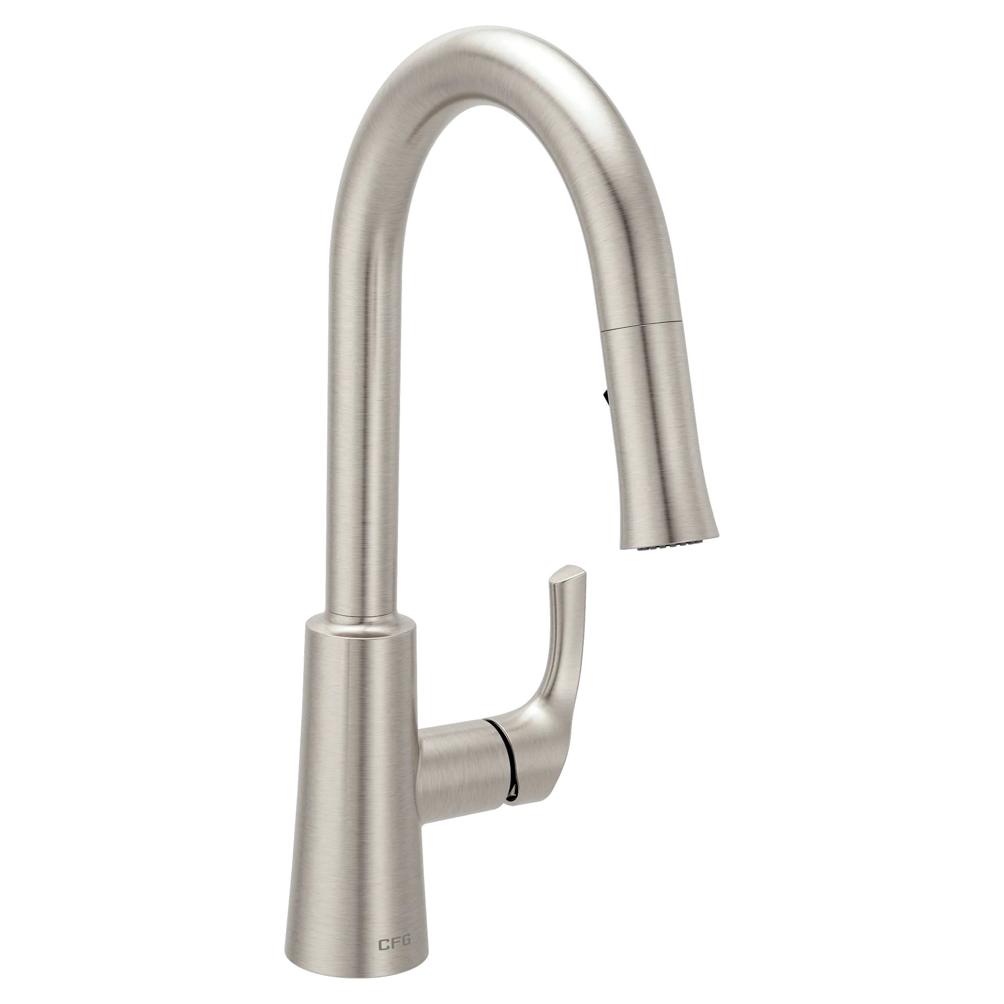Ash Spot resist stainless one-handle high arc pulldown kitchen faucet - Image 2