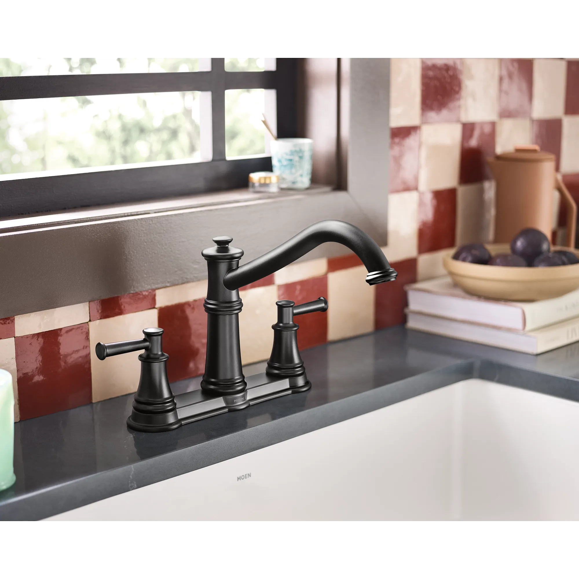 Belfield Two-Handle High Arc Kitchen Faucet - Image 6