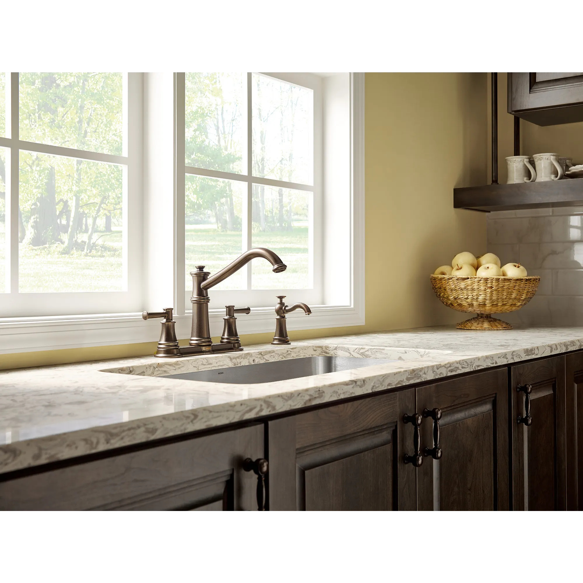 Belfield Two-Handle High Arc Kitchen Faucet - Image 2
