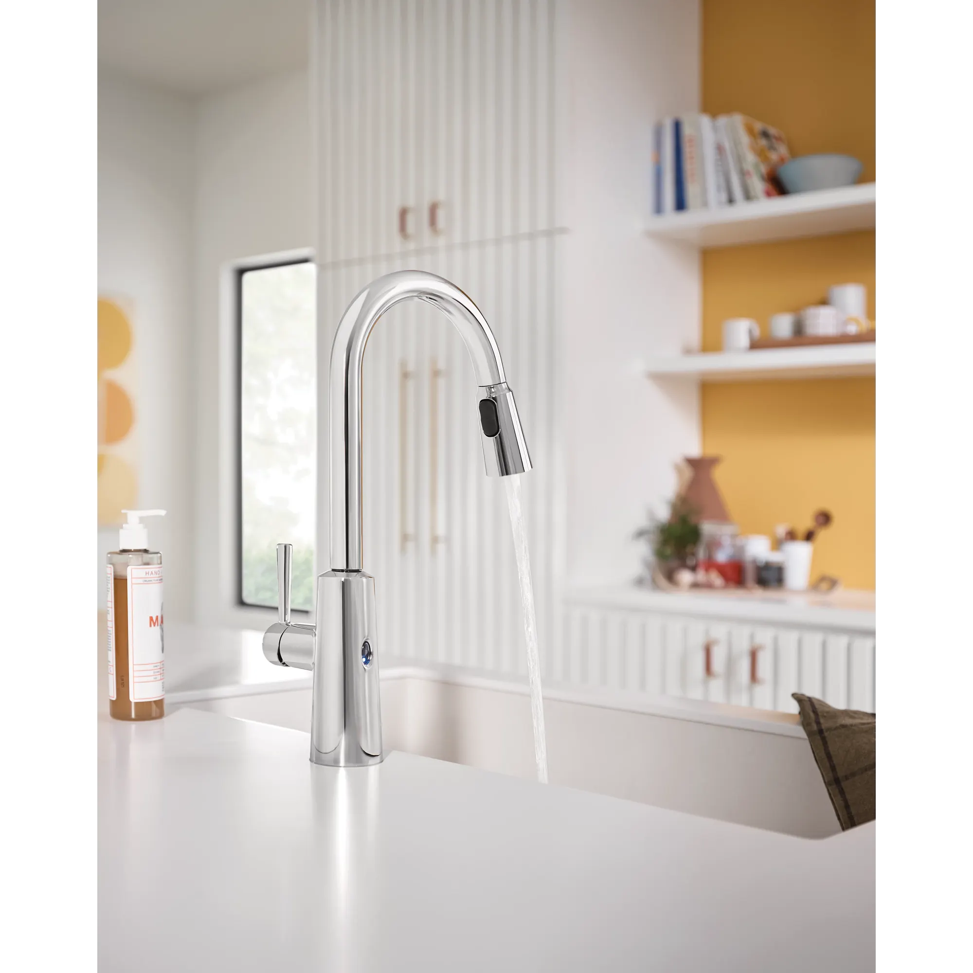 Riley MotionSense Wave One-Handle High Arc Pulldown Kitchen Faucet - Image 5