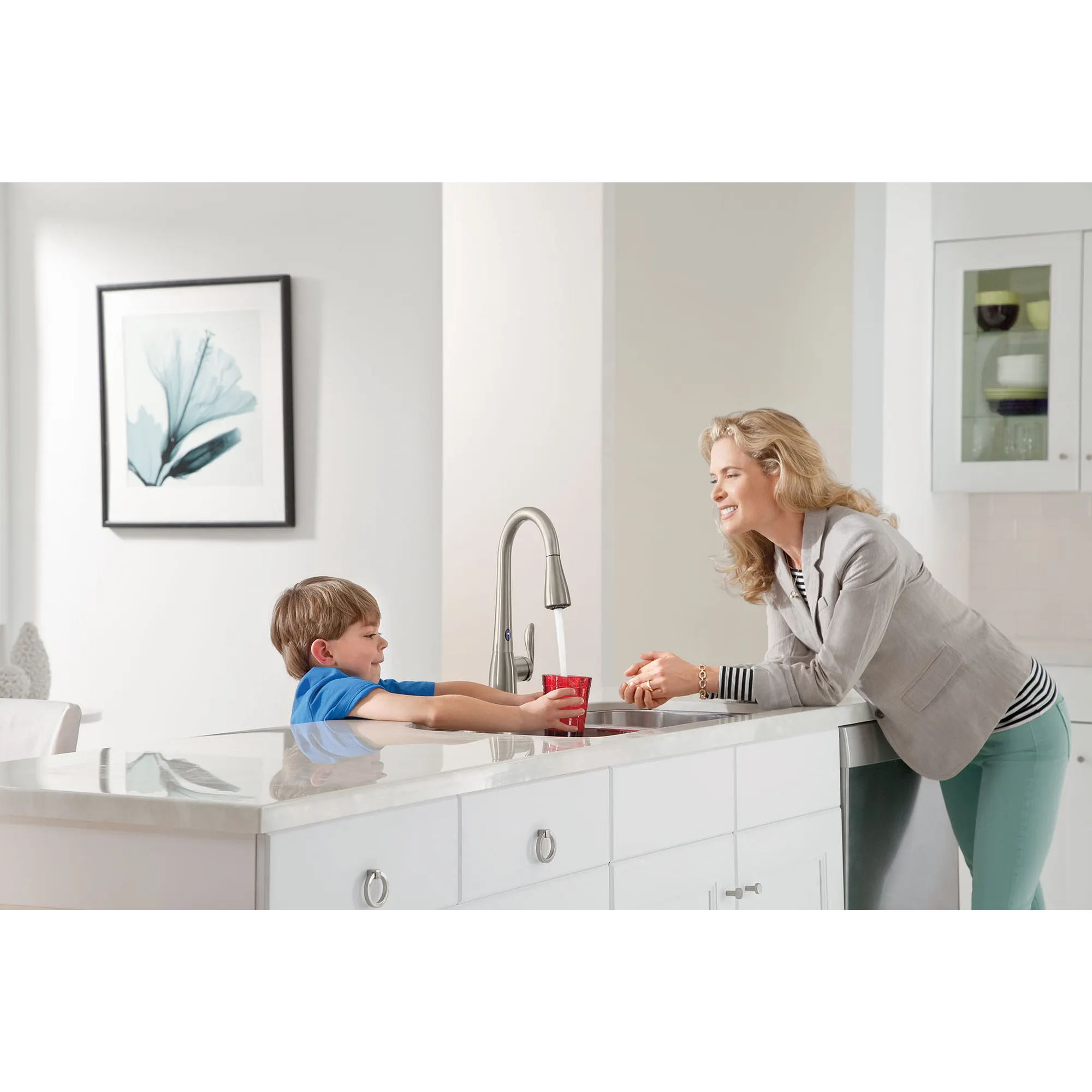 Arbor One-Handle High Arc MotionSense Dual Sensor Pulldown Kitchen Faucet - Image 18