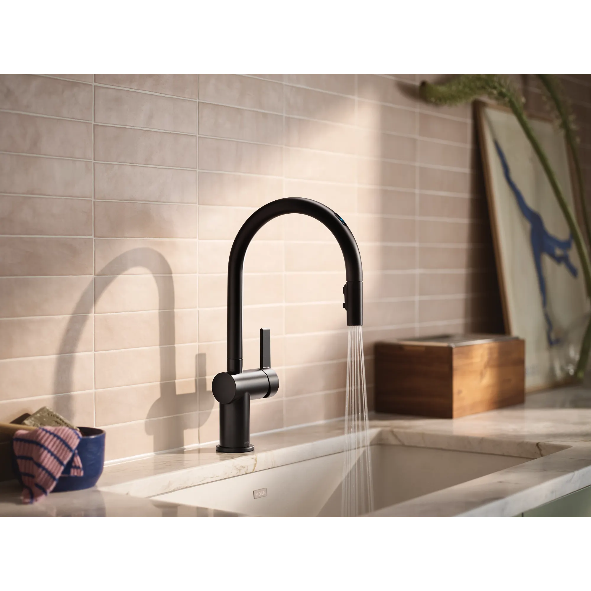 Cia Smart Faucet Voice Control One-Handle High Arc Pulldown Kitchen Faucet - Image 12
