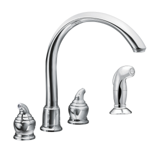 Monticello Two-Handle High Arc Kitchen Faucet