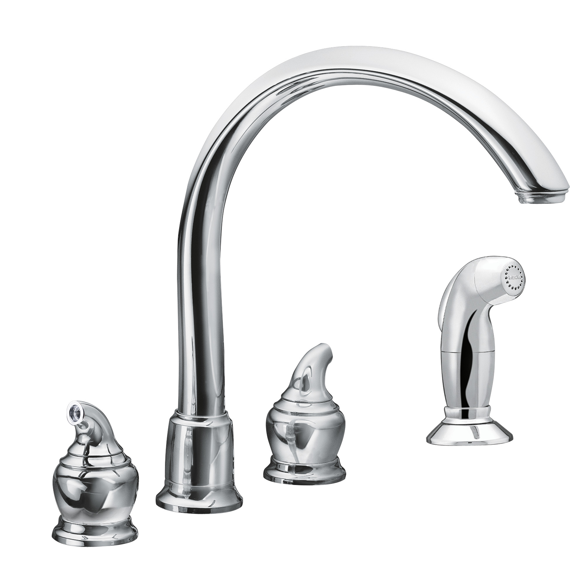 Monticello Two-Handle High Arc Kitchen Faucet