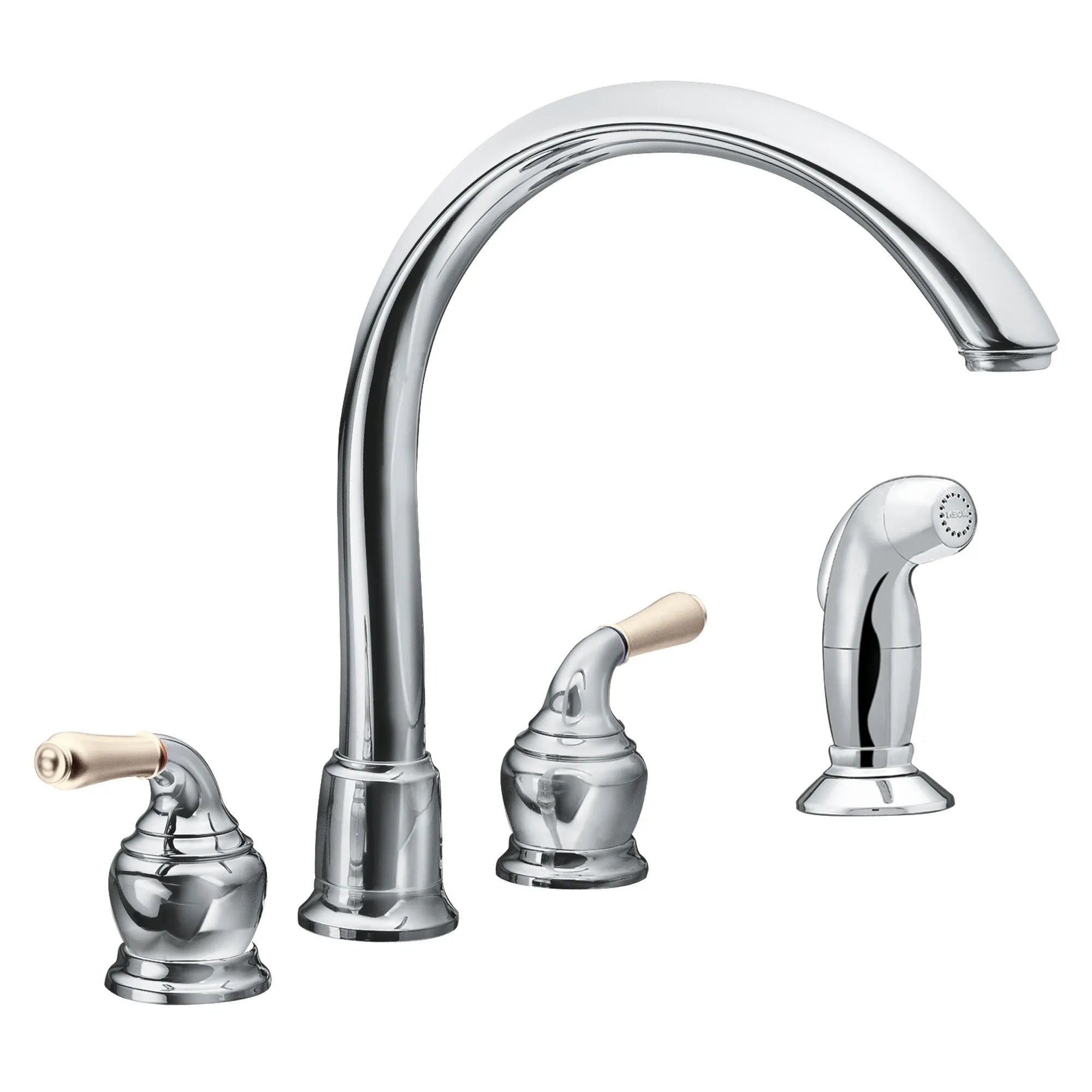 Monticello Two-Handle High Arc Kitchen Faucet - Image 2
