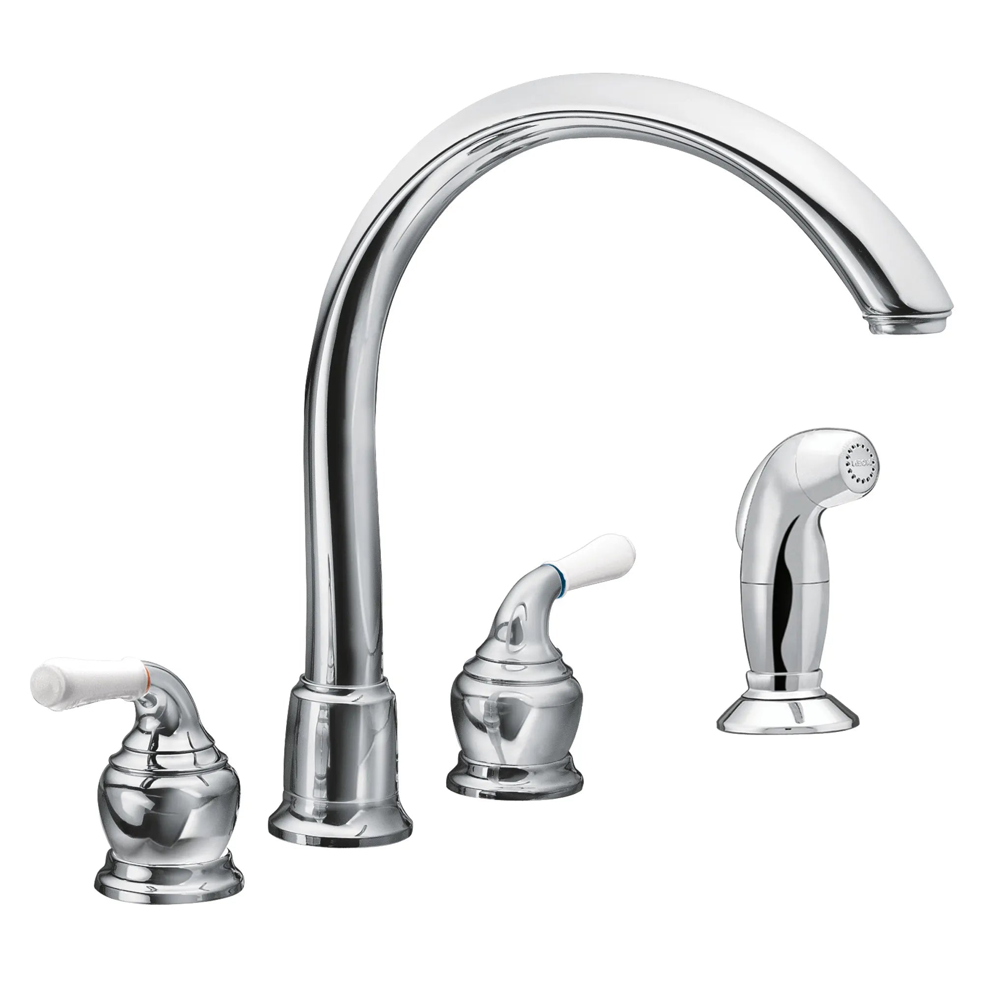 Monticello Two-Handle High Arc Kitchen Faucet - Image 3