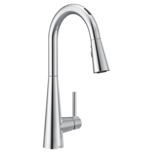Sleek Smart Faucet Voice Control One-Handle High Arc Pulldown Kitchen Faucet