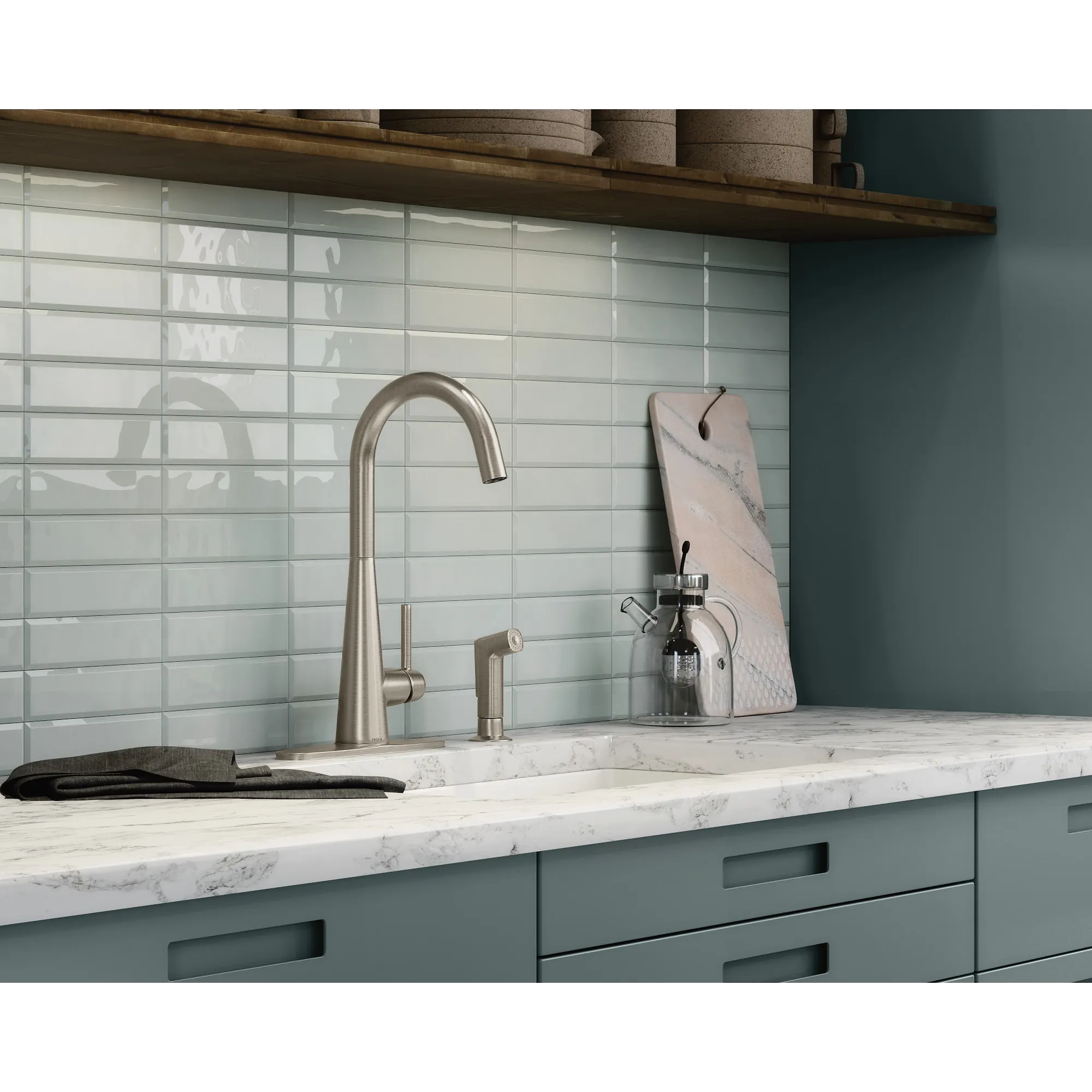 Sleek One-Handle High Arc Pulldown Kitchen Faucet - Image 11