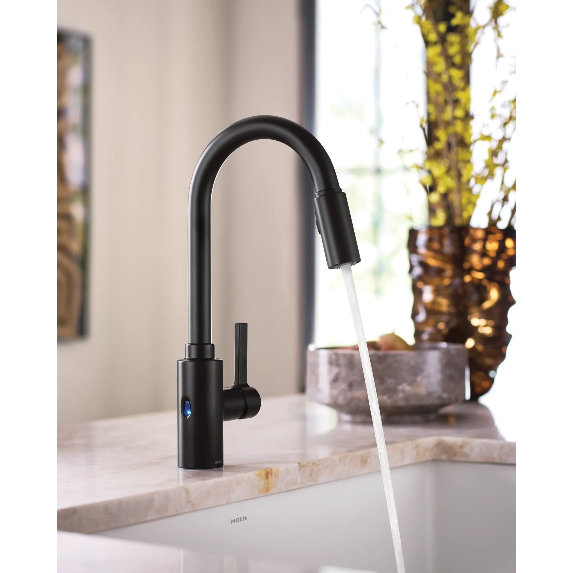 Genta LX MotionSense Wave Single Sensor One-Handle High Arc Pulldown Kitchen Faucet - Image 19