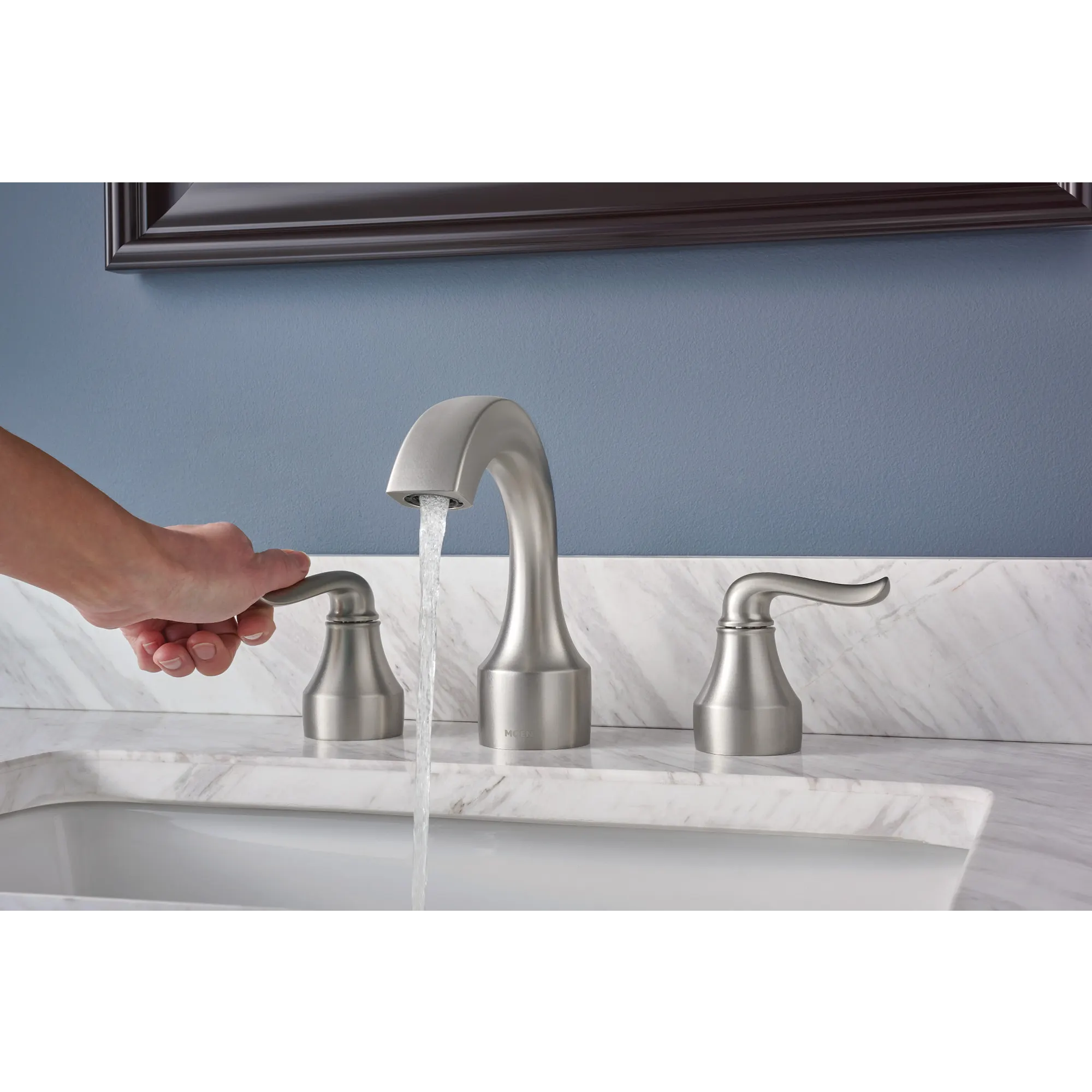 Hamden Two-Handle High Arc Bathroom Faucet - Image 8