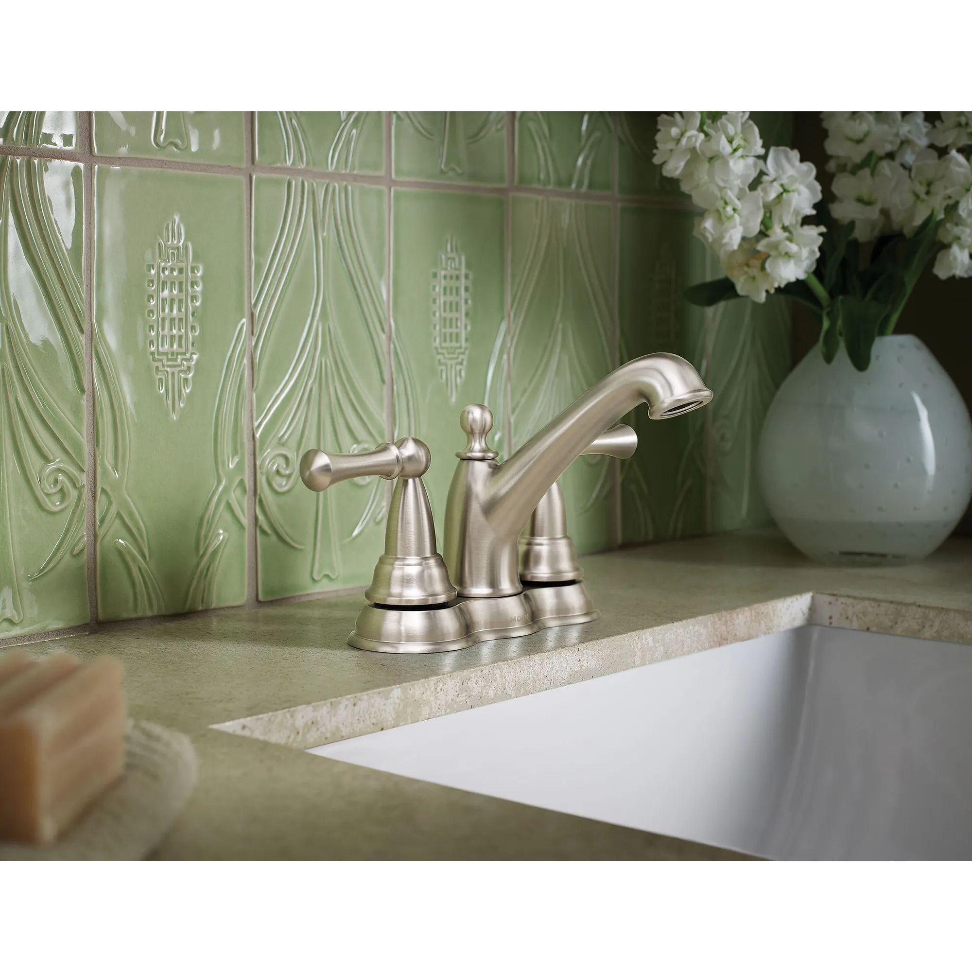 Sage Two-Handle Low Arc Bathroom Faucet - Image 2