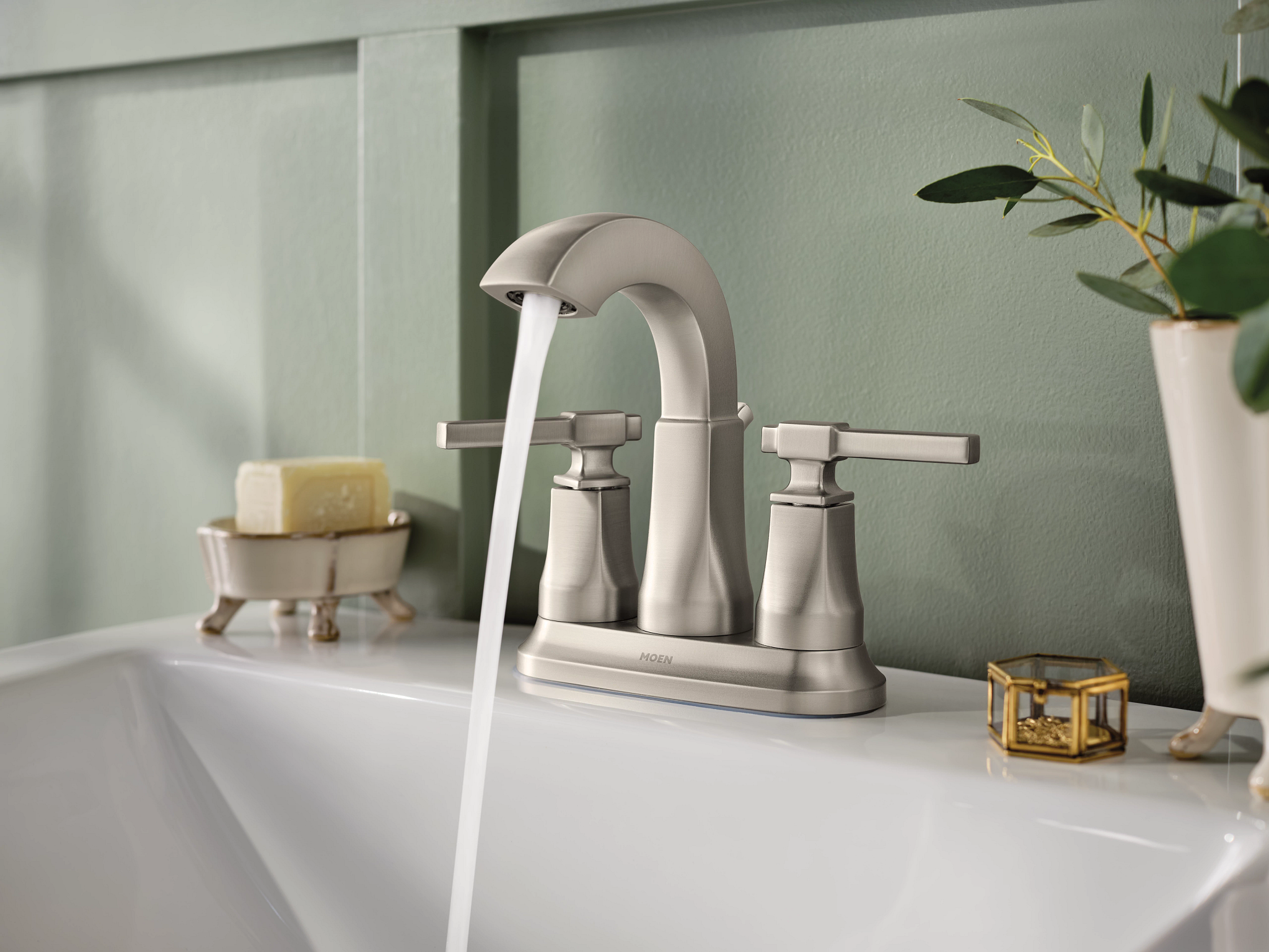 Ayda Two-handle Centerset Bathroom Sink Faucet - Image 8