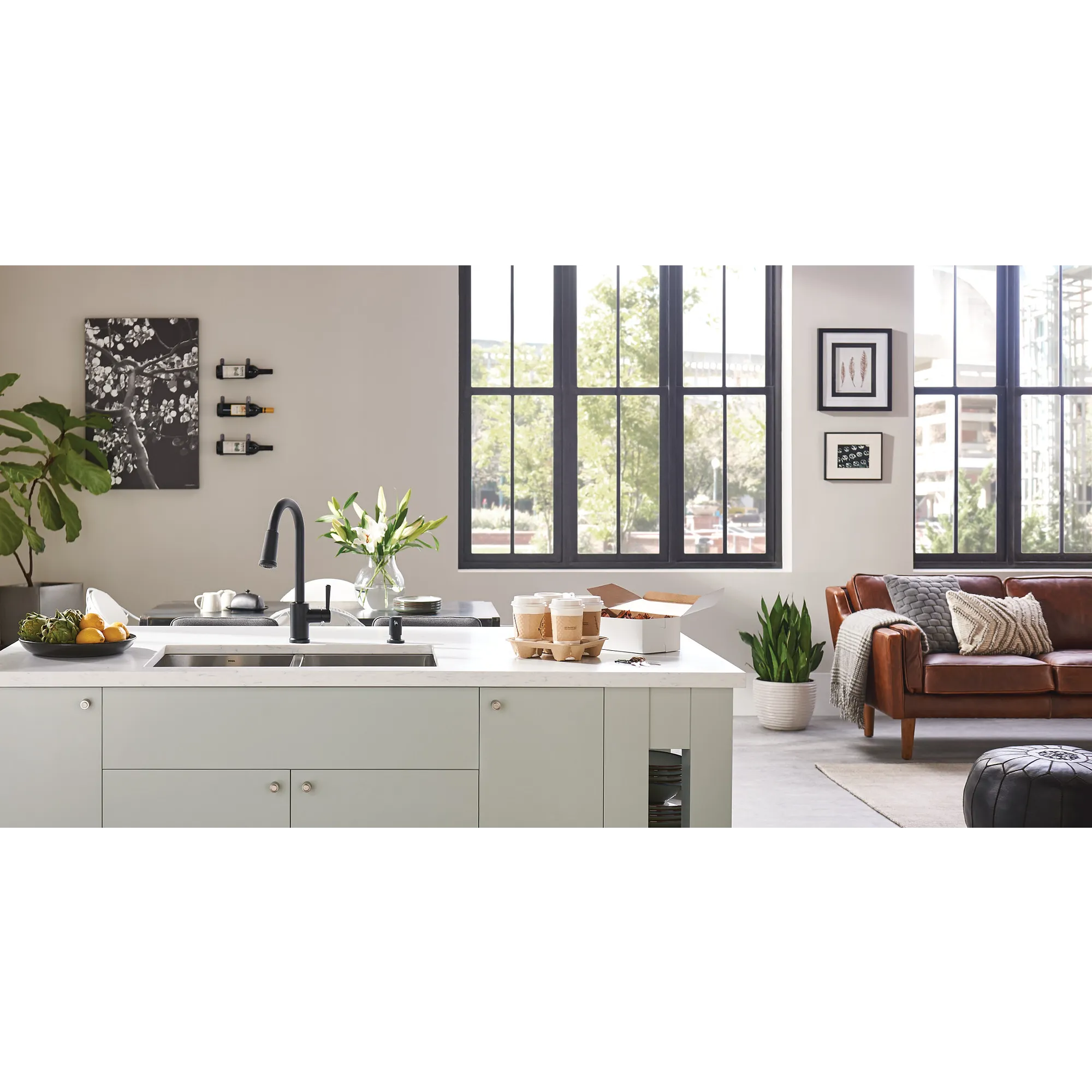Indi One-Handle High Arc Pulldown Kitchen Faucet - Image 14