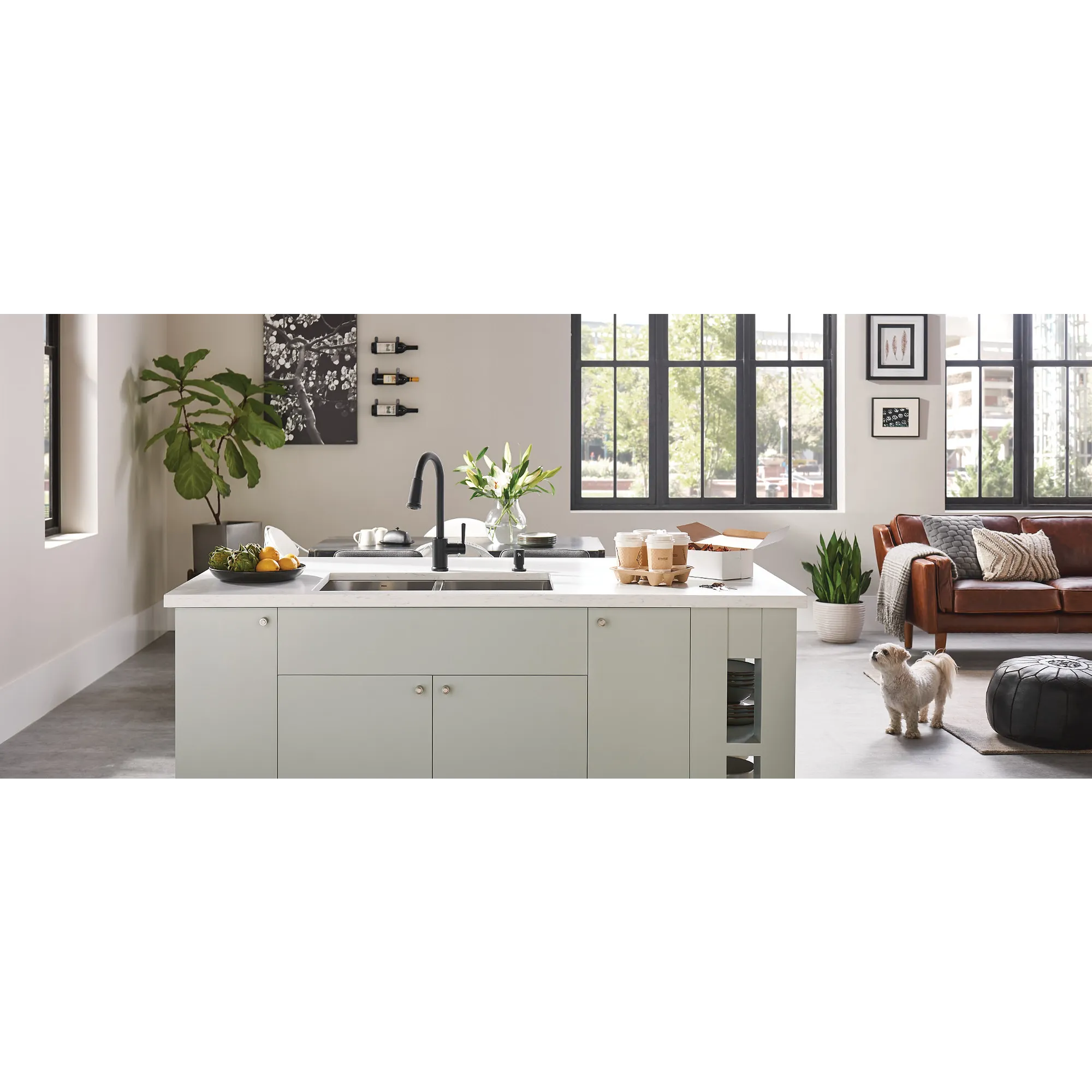 Indi One-Handle High Arc Pulldown Kitchen Faucet - Image 15