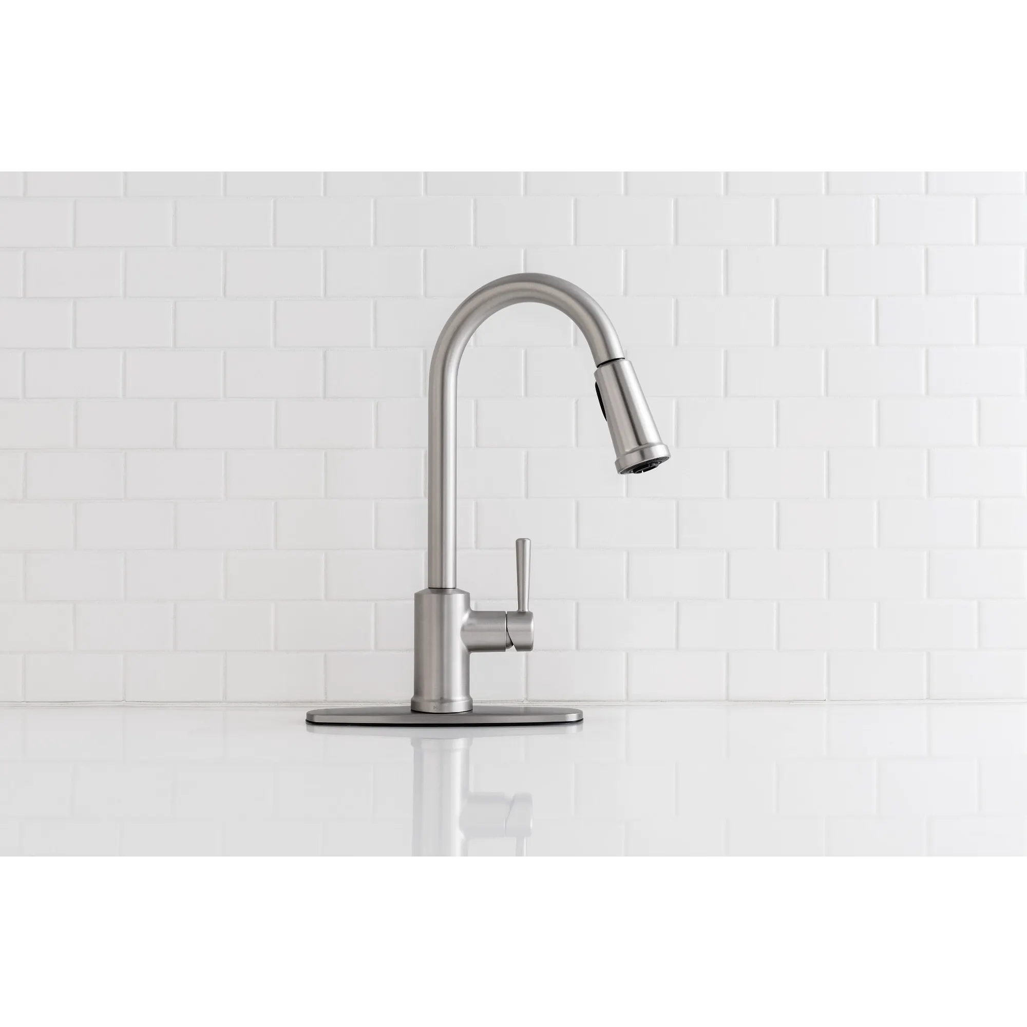 Indi One-Handle High Arc Pulldown Kitchen Faucet - Image 26