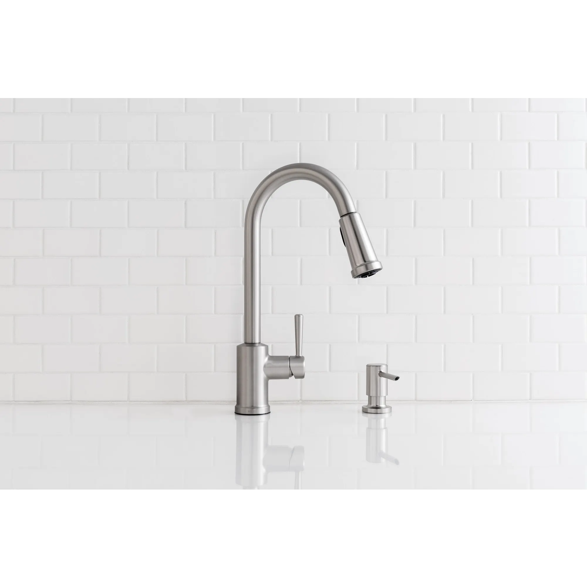 Indi One-Handle High Arc Pulldown Kitchen Faucet - Image 25