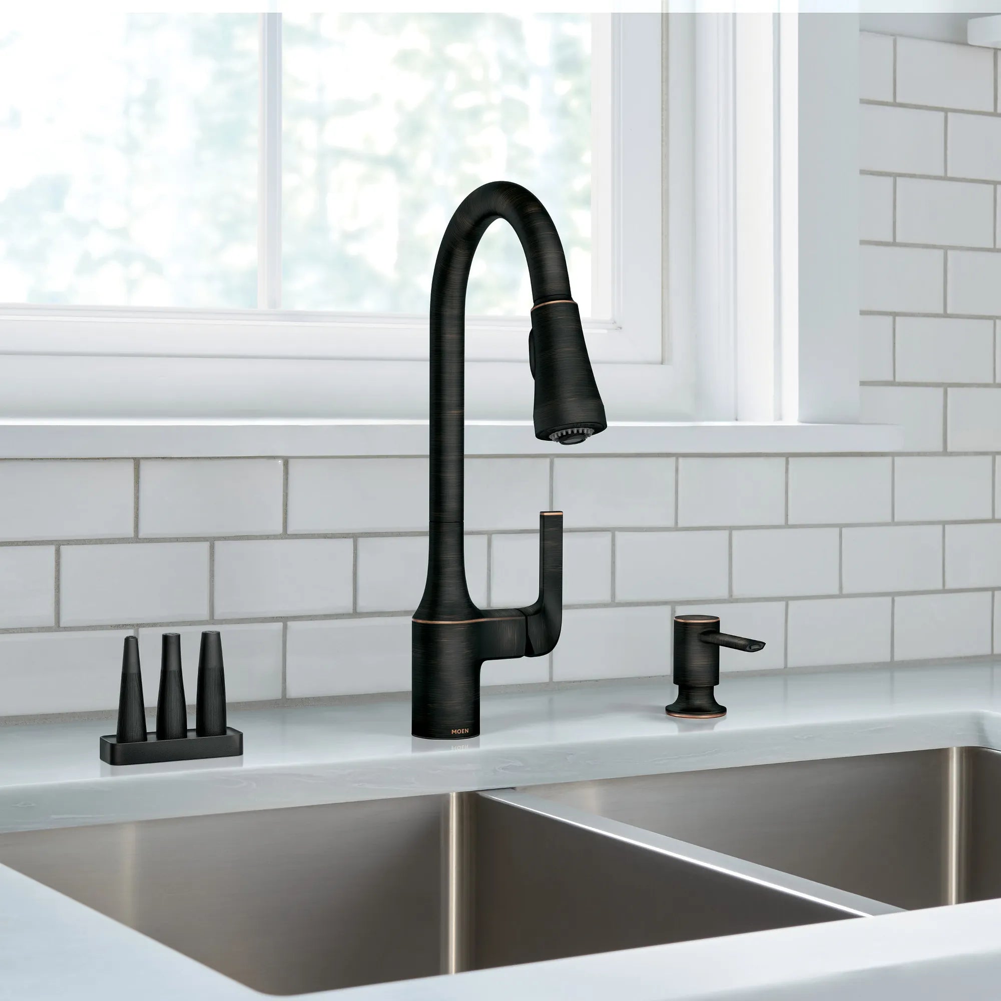 Milton One-Handle High Arc Pulldown Kitchen Faucet - Image 14