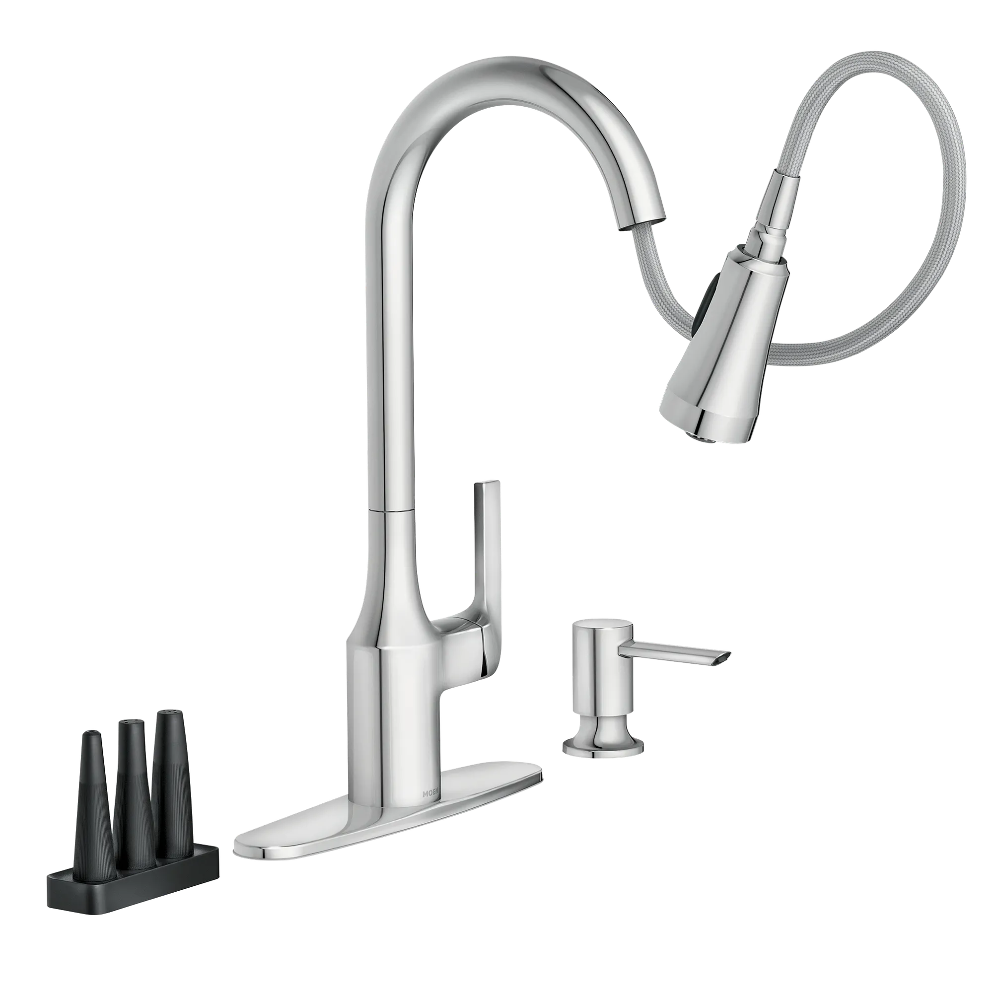 Milton One-Handle High Arc Pulldown Kitchen Faucet - Image 3