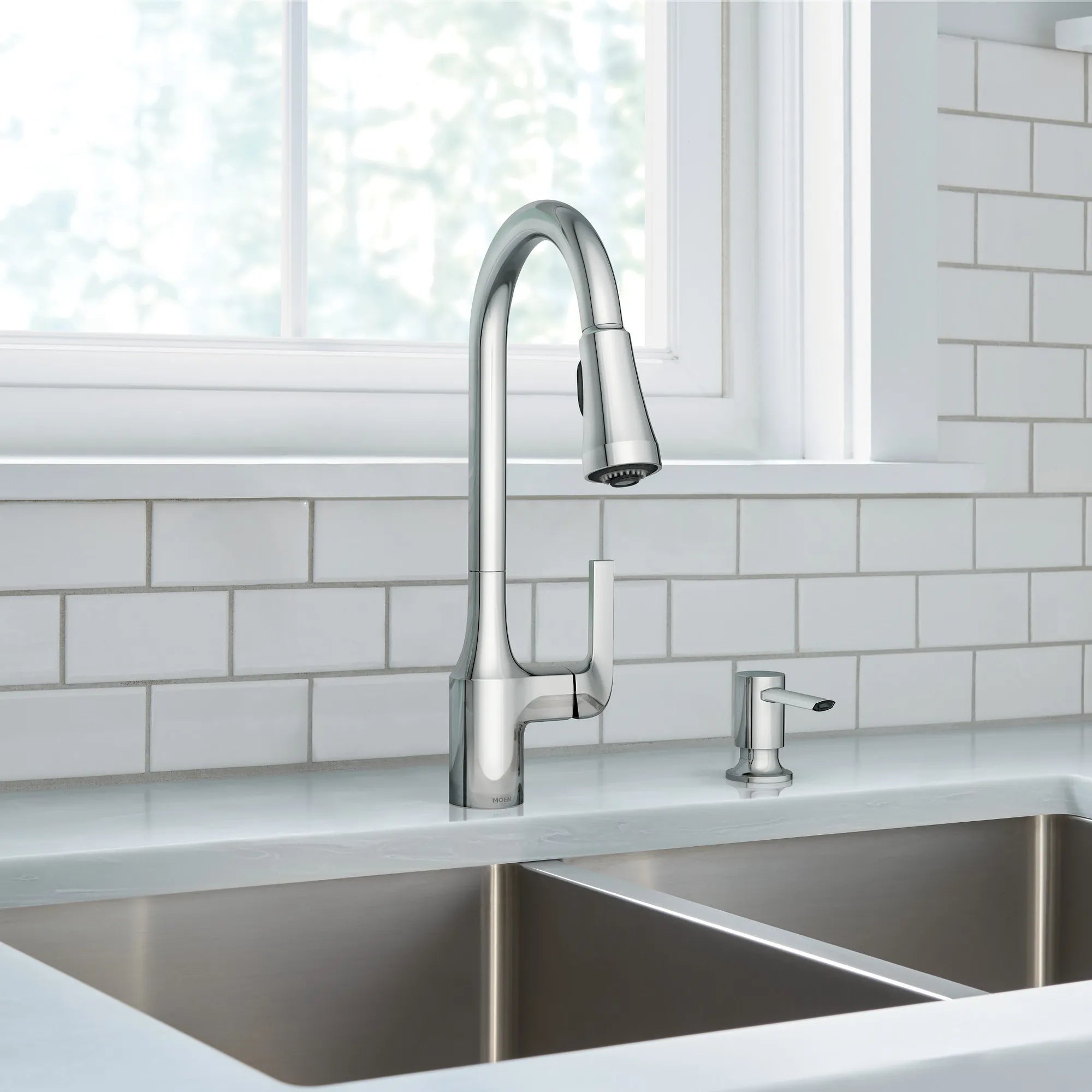 Milton One-Handle High Arc Pulldown Kitchen Faucet - Image 8