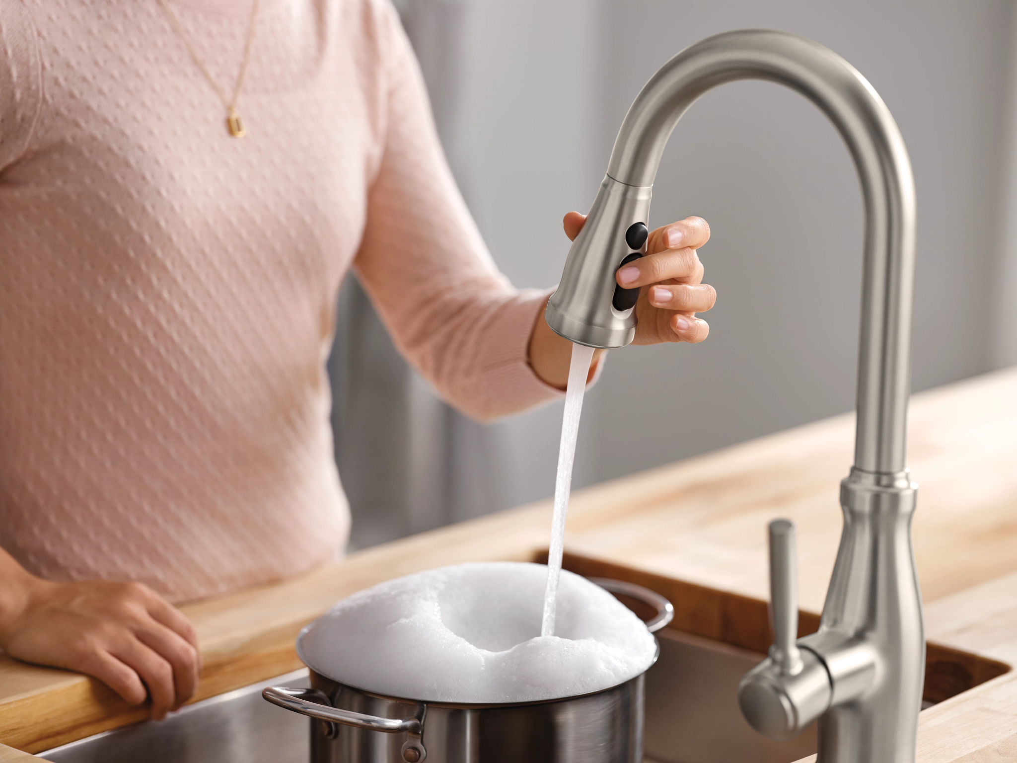 Stableton One-handle High Arc Pulldown Kitchen Faucet - Image 8