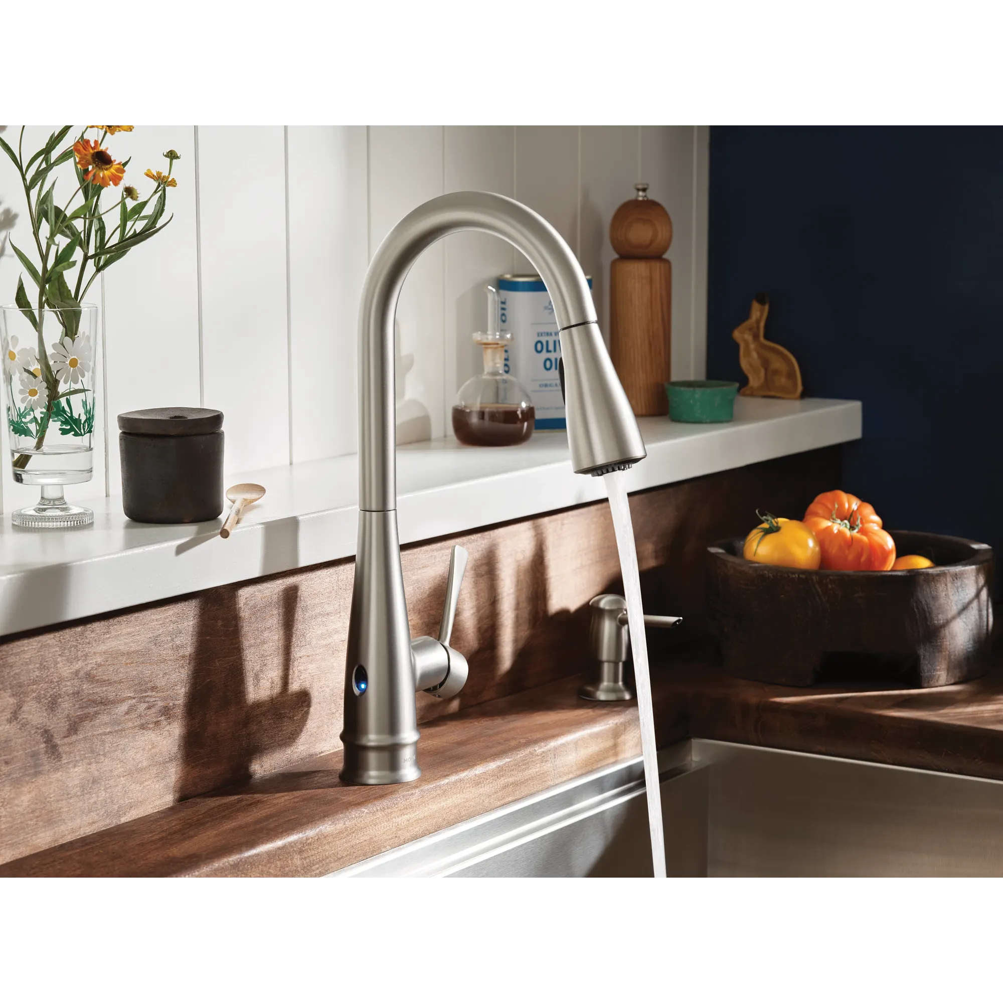 Birchfield One-Handle High Arc Pulldown Kitchen Faucet - Image 4