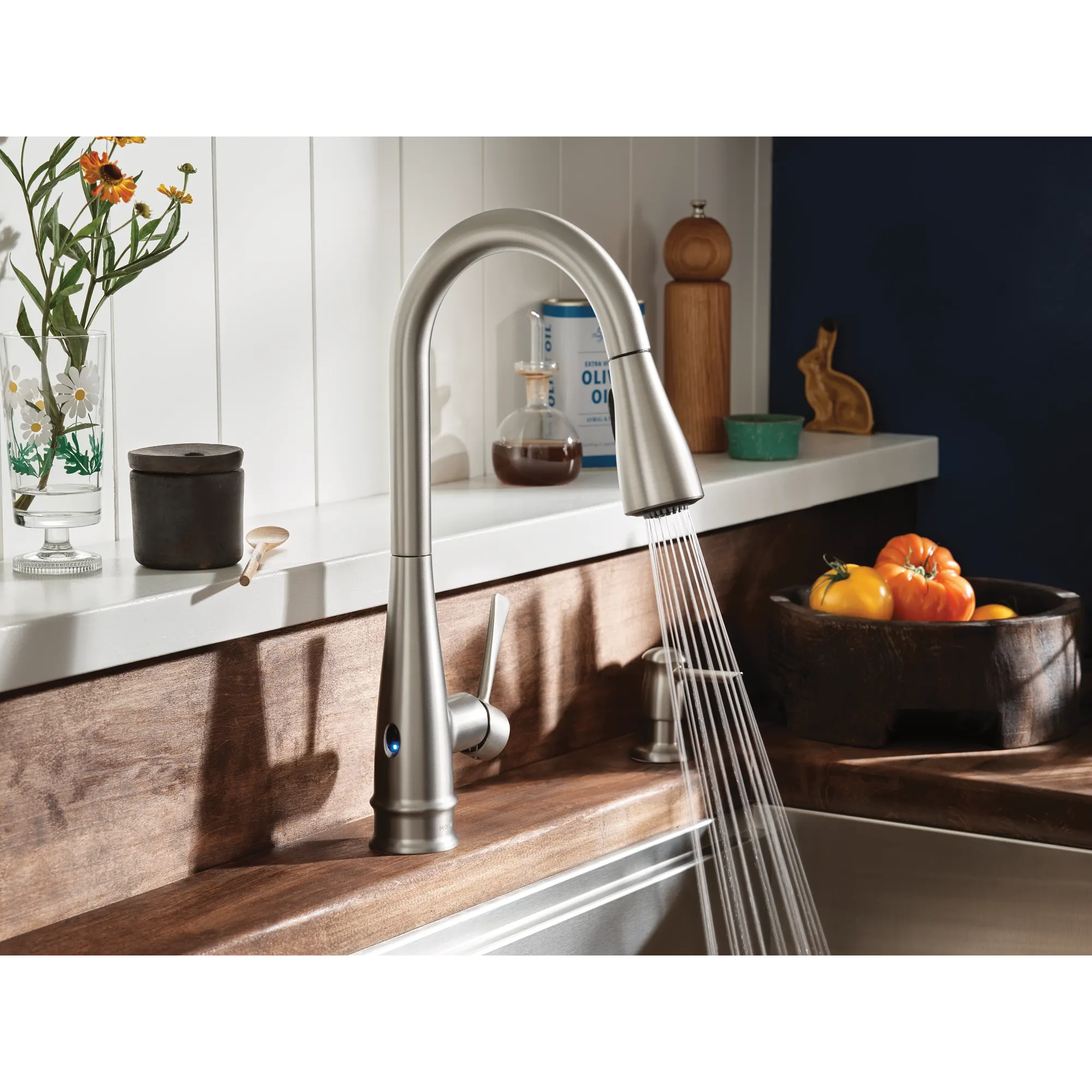 Birchfield One-Handle High Arc Pulldown Kitchen Faucet - Image 3