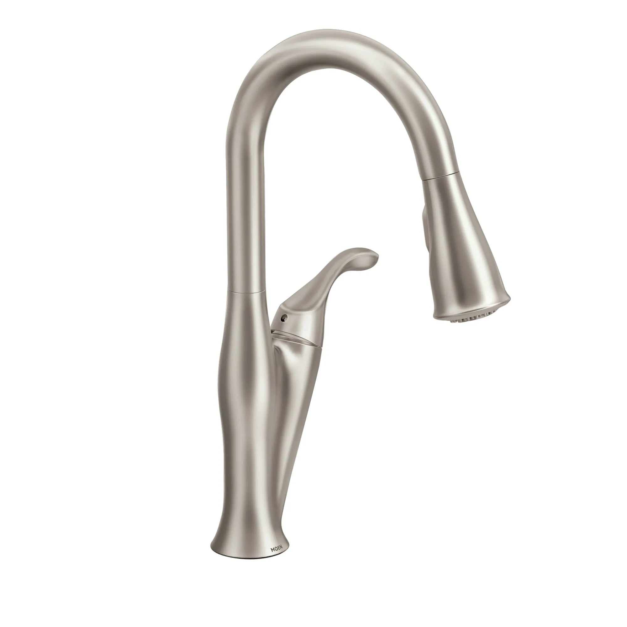 Solidad Matte black one-handle high arc pulldown kitchen faucet - Image 4