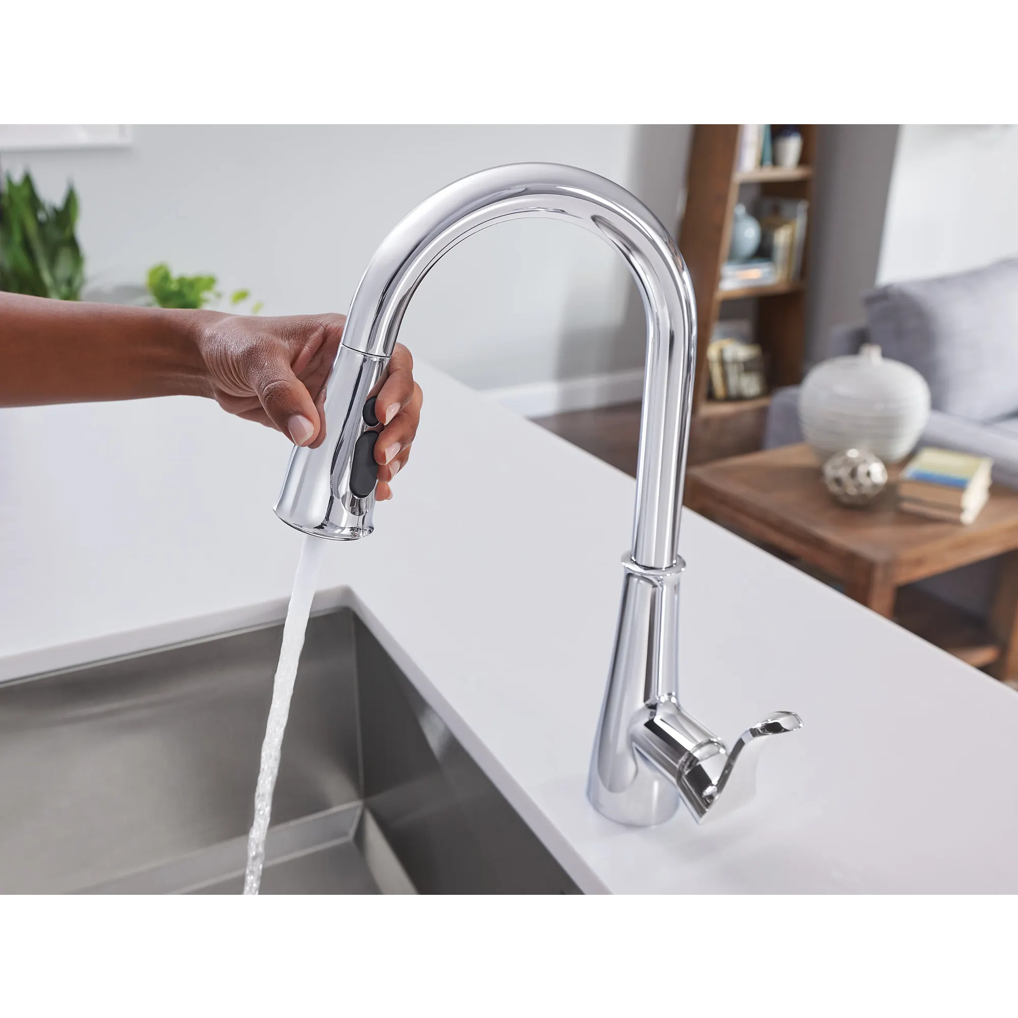Hadley One-Handle Pulldown Kitchen Faucet - Image 5