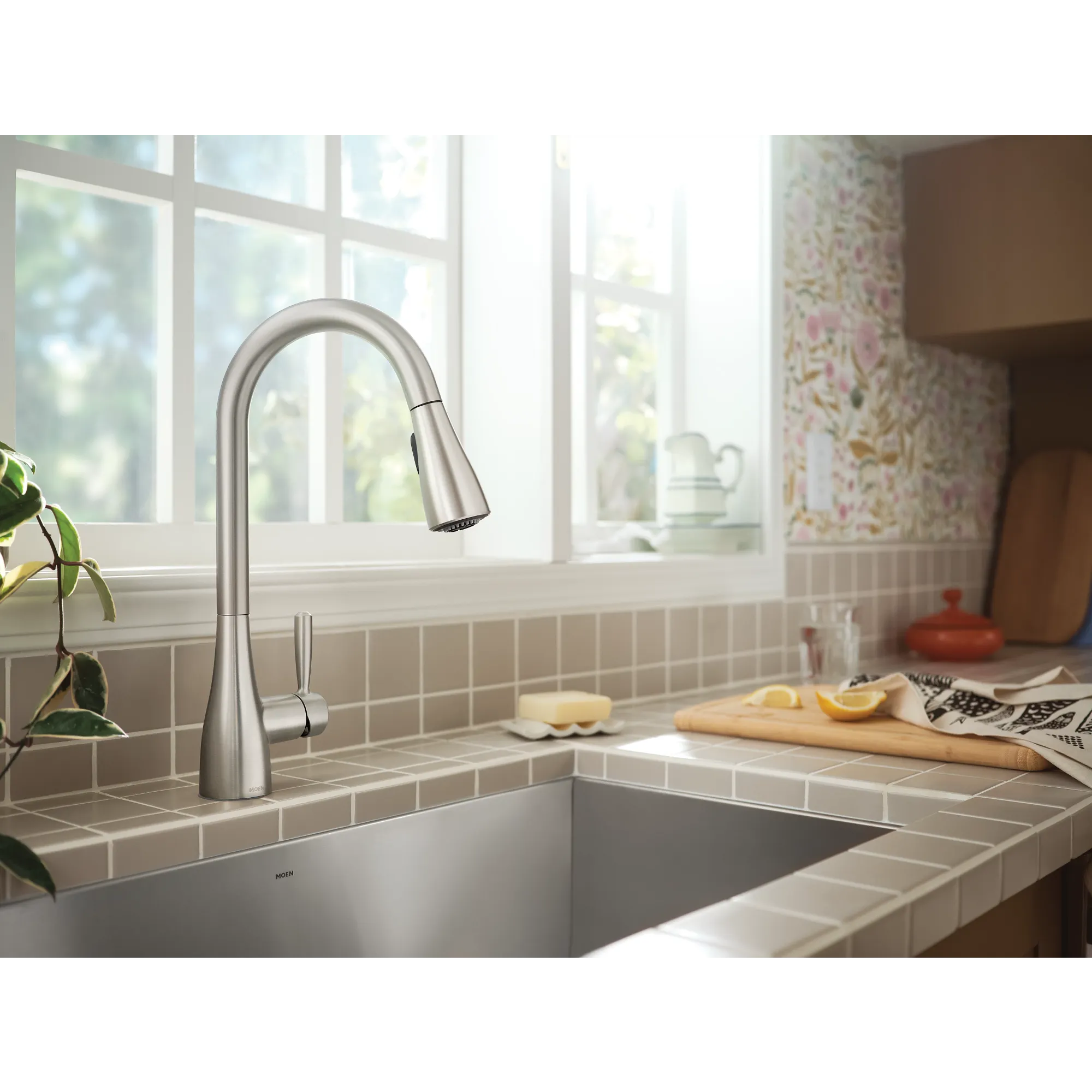 Doherty One-Handle High Arc Pulldown Kitchen Faucet - Image 20