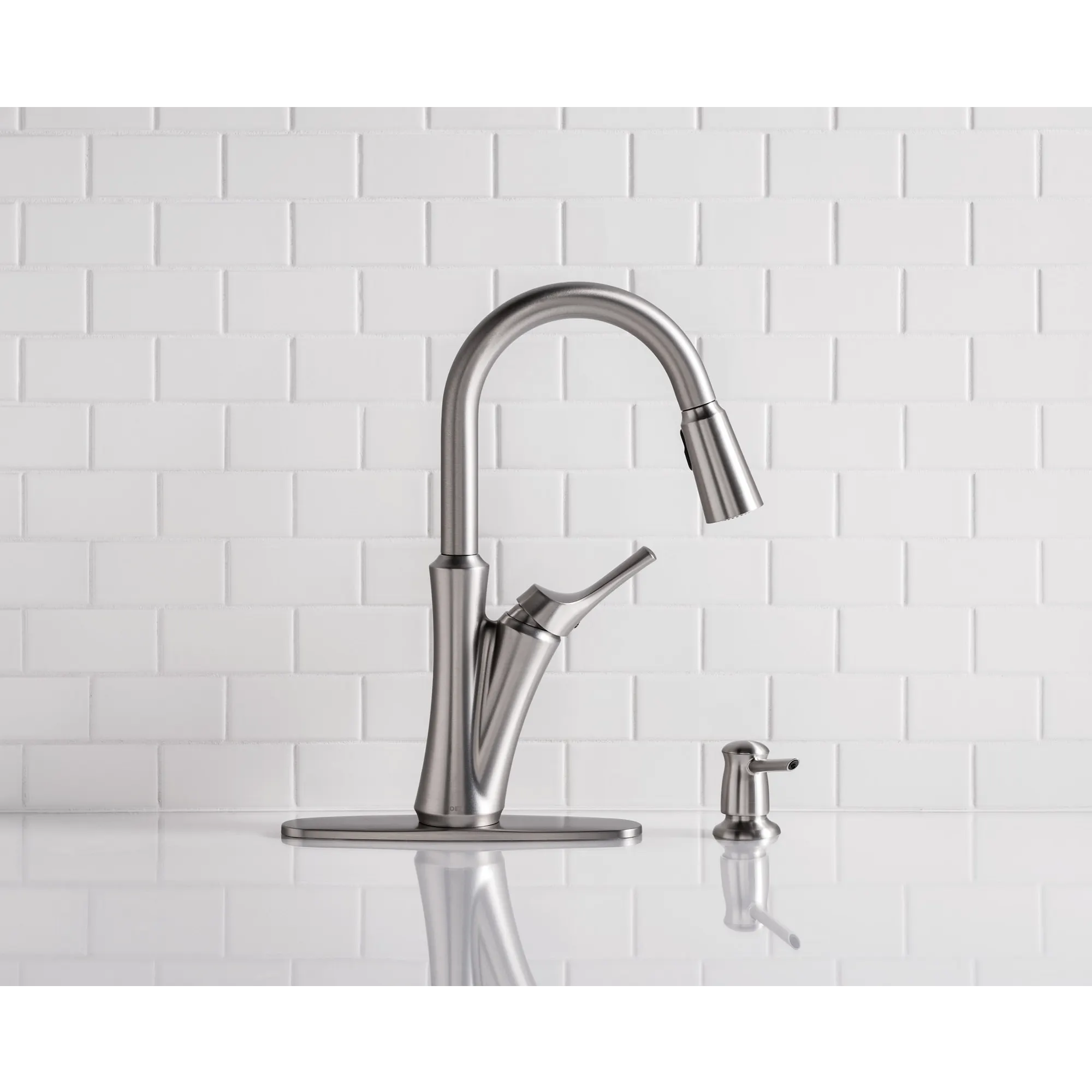 Benson One-Handle High Arc Pulldown Kitchen Faucet - Image 11