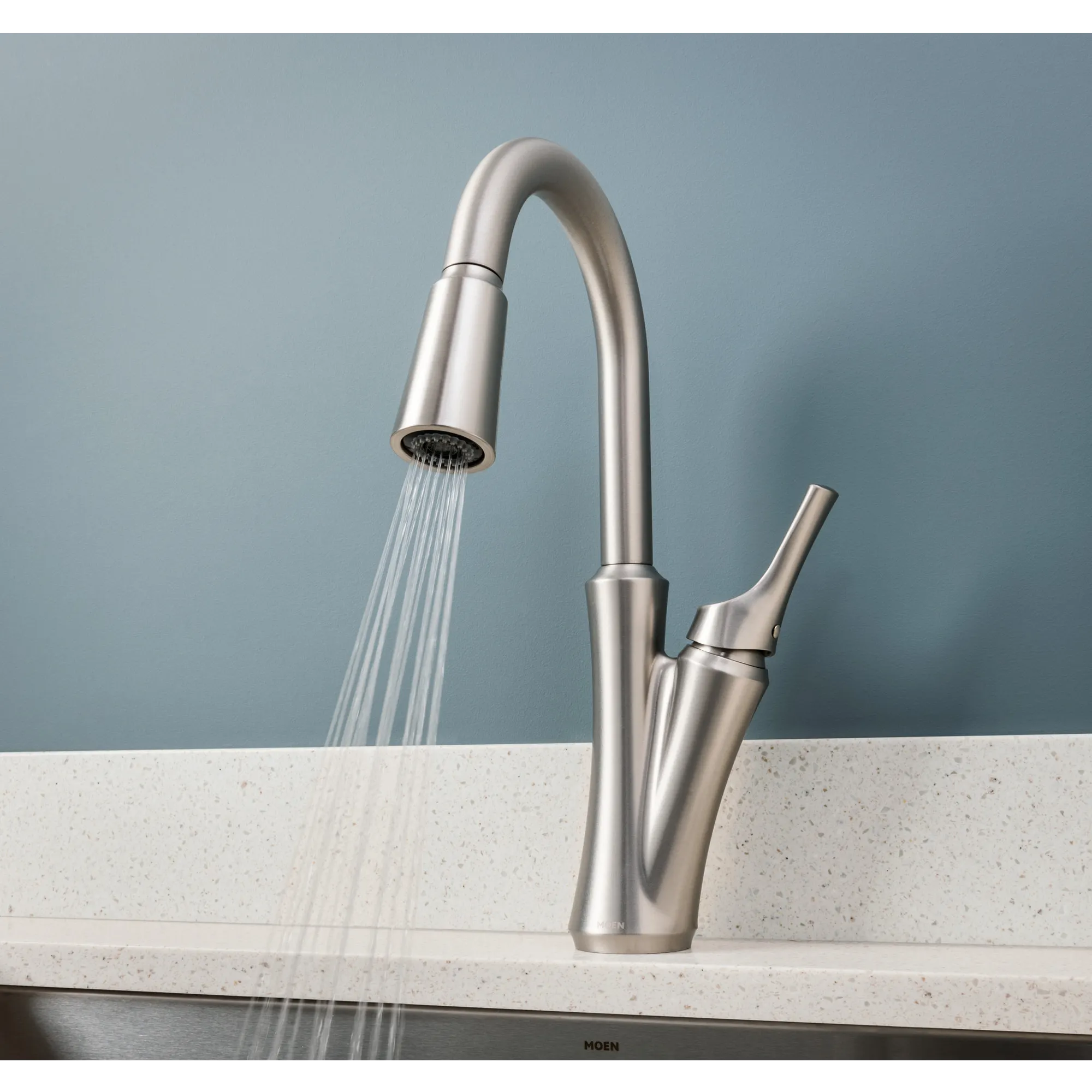 Benson One-Handle High Arc Pulldown Kitchen Faucet - Image 6