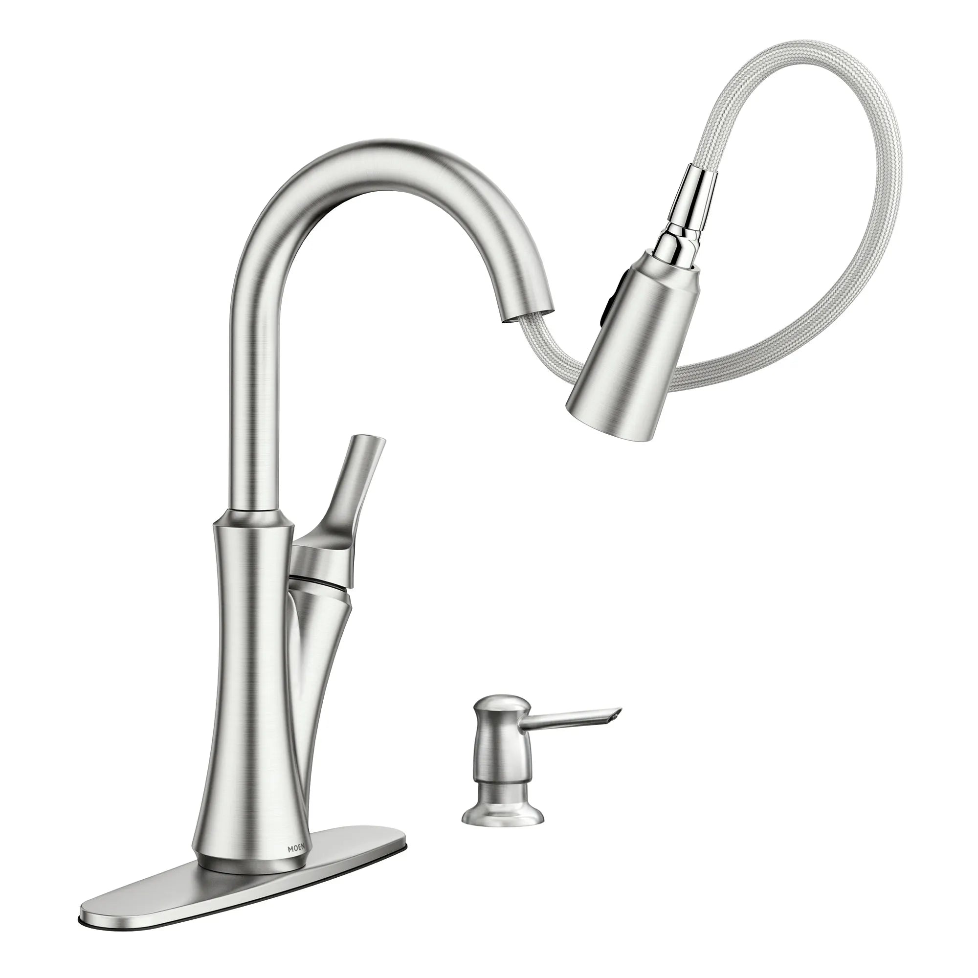Benson One-Handle High Arc Pulldown Kitchen Faucet - Image 4
