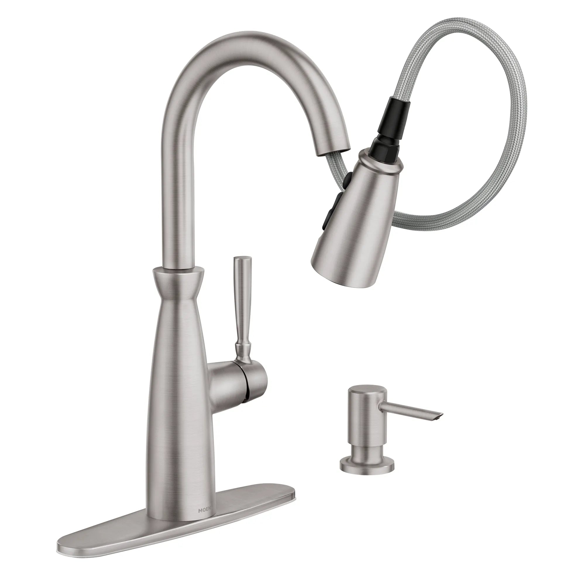 Surie One-Handle High Arc Pulldown Kitchen Faucet - Image 8