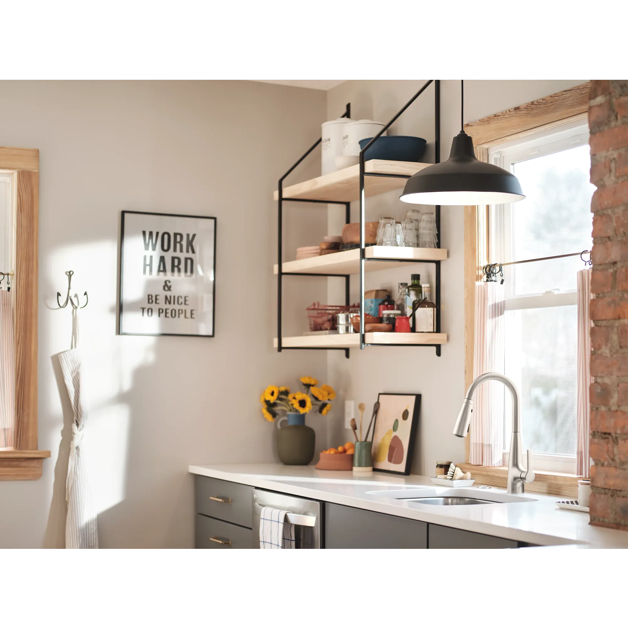 Haelyn One-Handle High Arc Pulldown Kitchen Faucet - Image 22