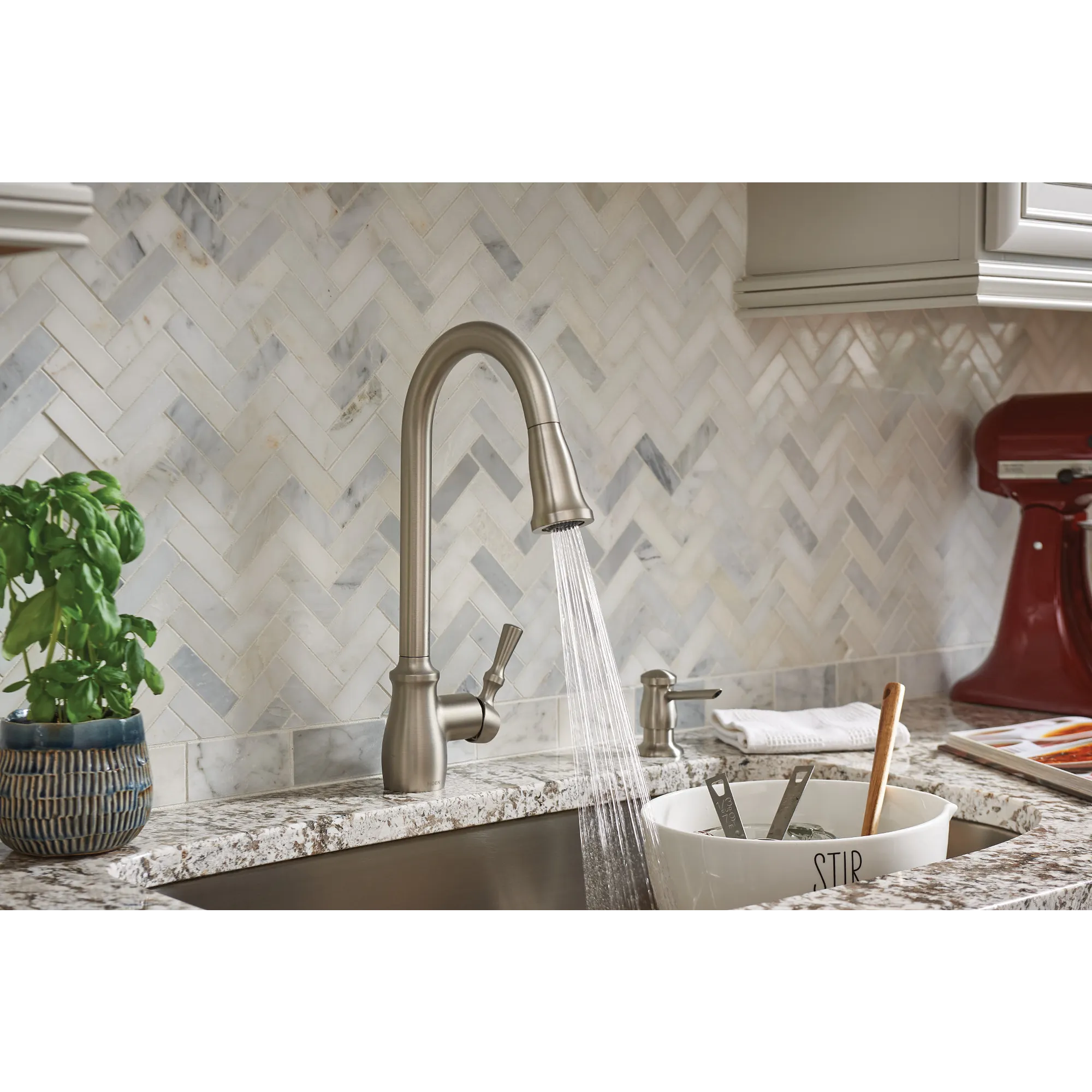 Fieldstone One-Handle High Arc Kitchen Faucet - Image 3