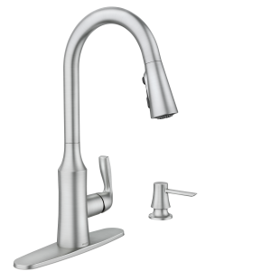 Cadia One-Handle High Arc Pulldown Kitchen Faucet