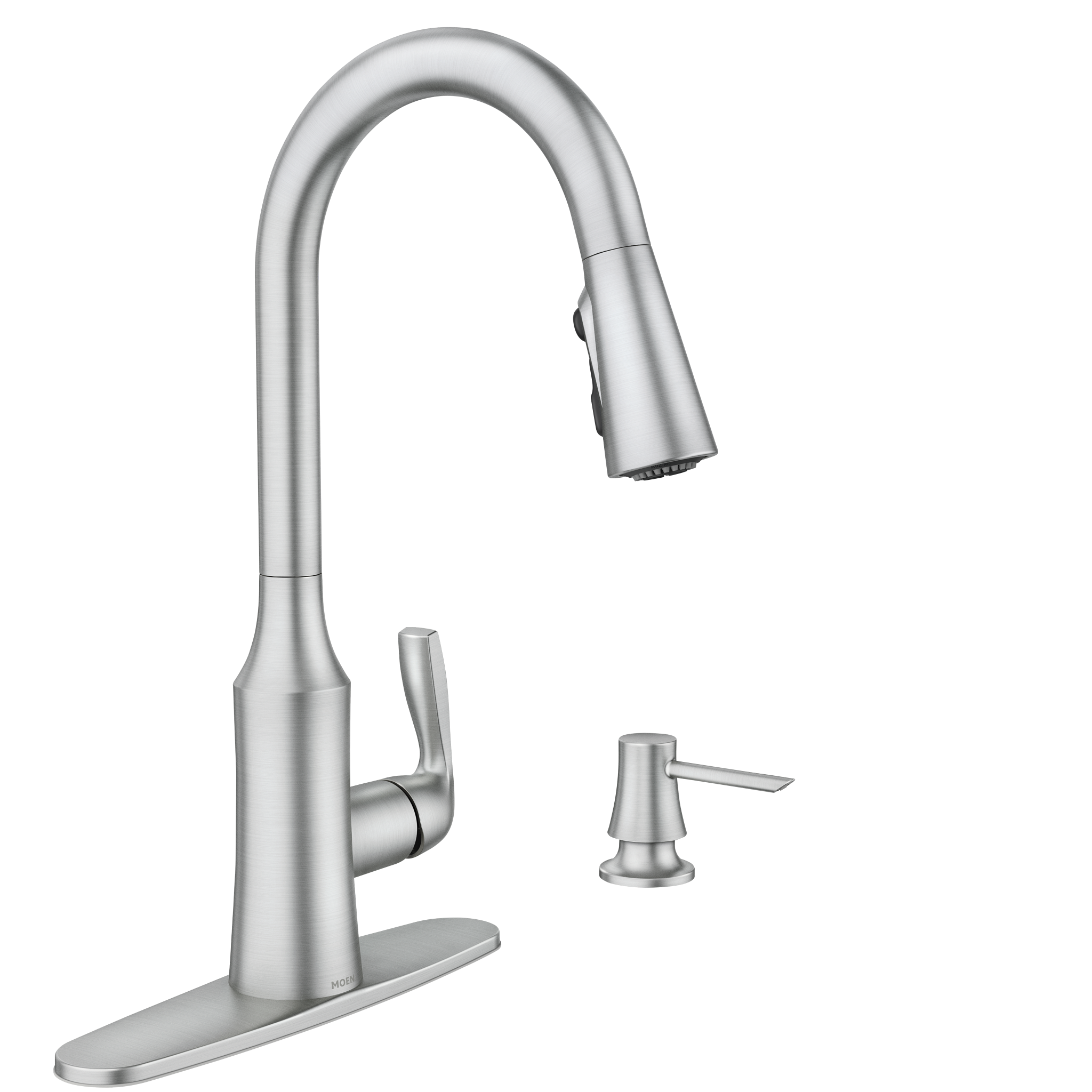 Cadia One-Handle High Arc Pulldown Kitchen Faucet