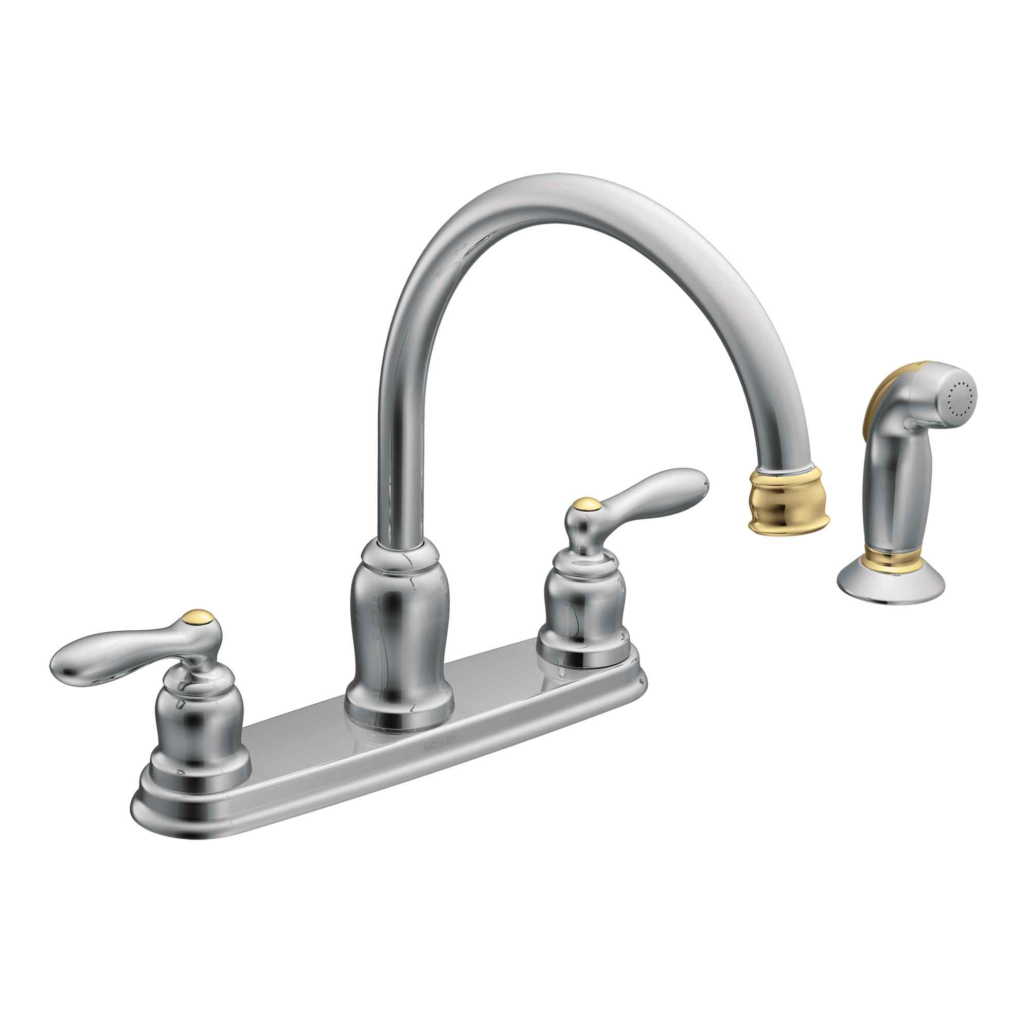 Caldwell Two-Handle High Arc Kitchen Faucet - Image 5