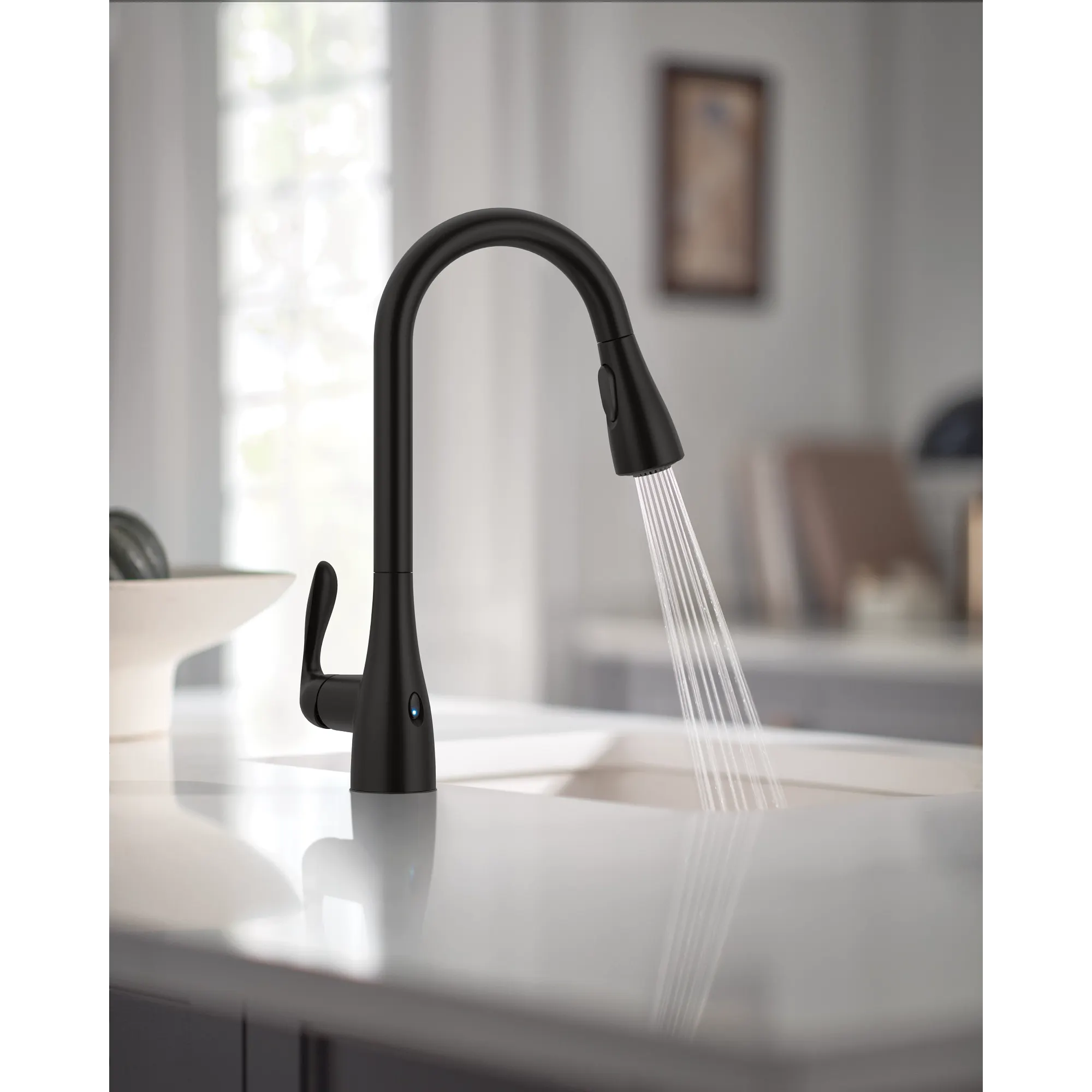 Georgene One-Handle High Arc Pulldown Kitchen Faucet - Image 6