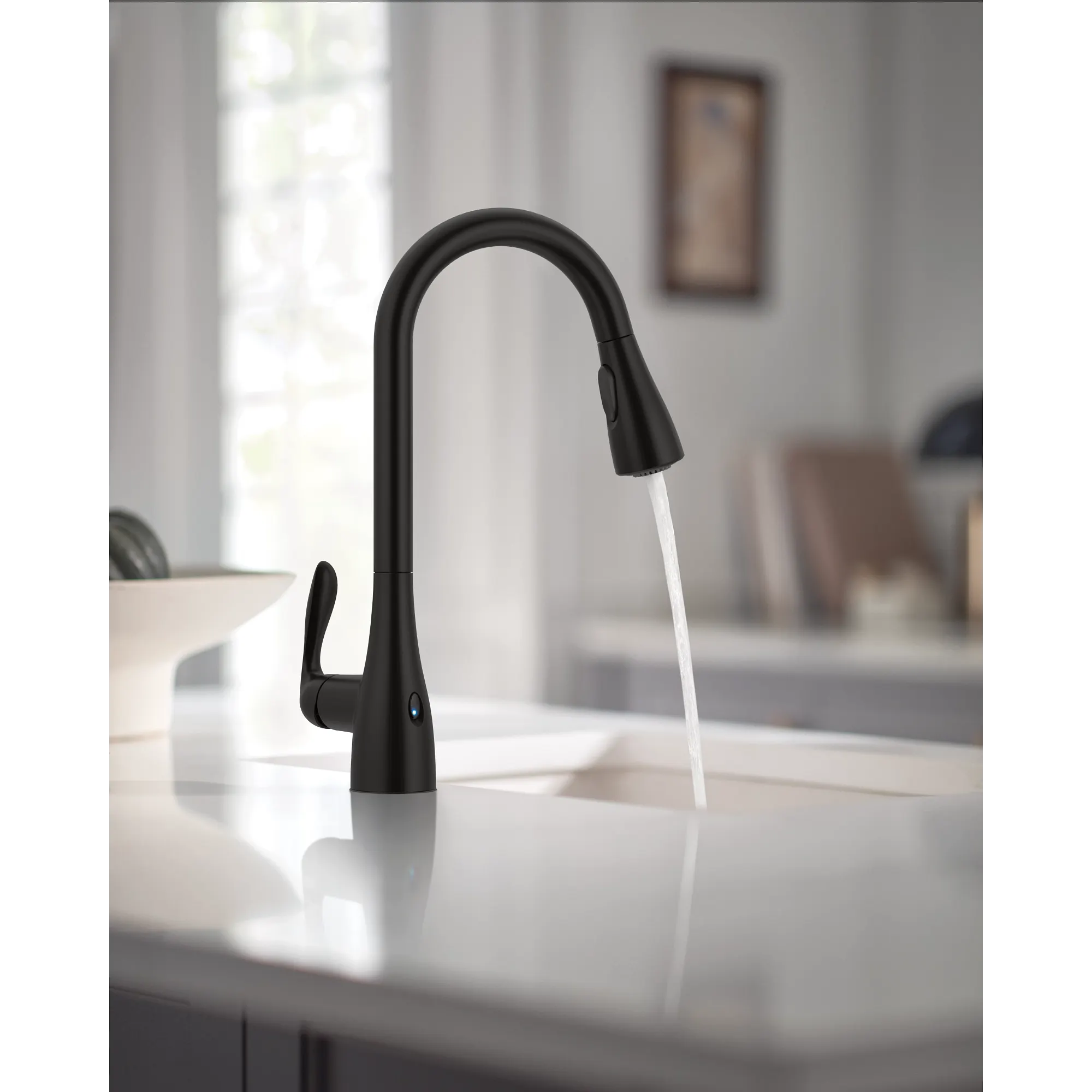 Georgene One-Handle High Arc Pulldown Kitchen Faucet - Image 8