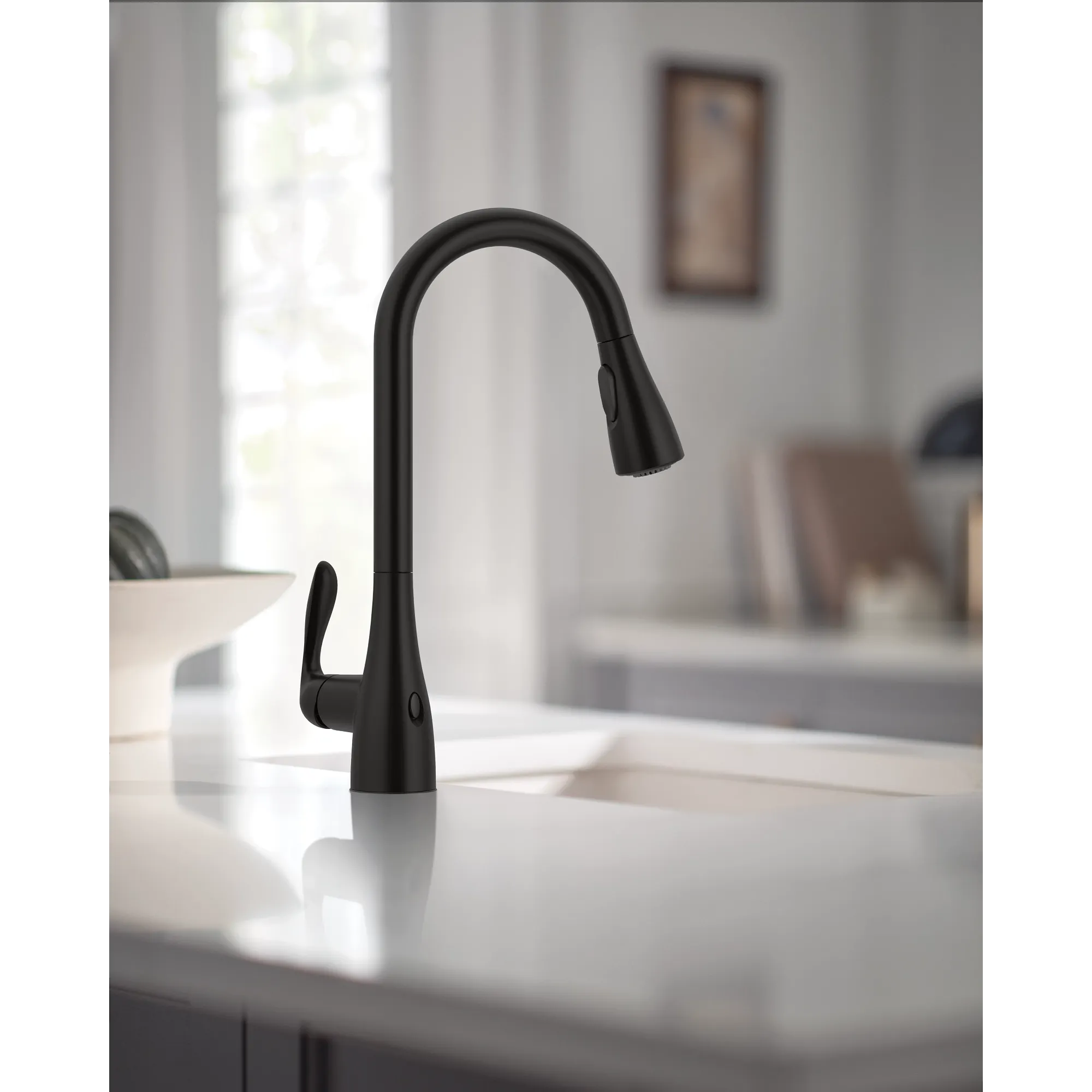 Georgene One-Handle High Arc Pulldown Kitchen Faucet - Image 9