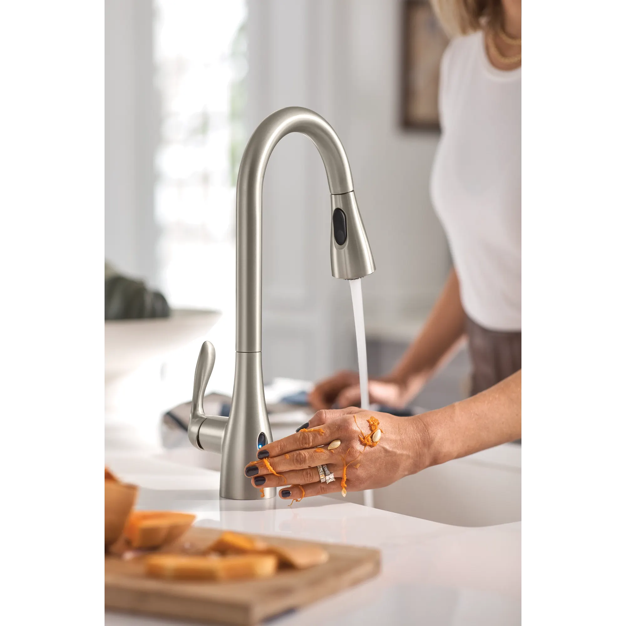 Georgene One-Handle High Arc Pulldown Kitchen Faucet - Image 14